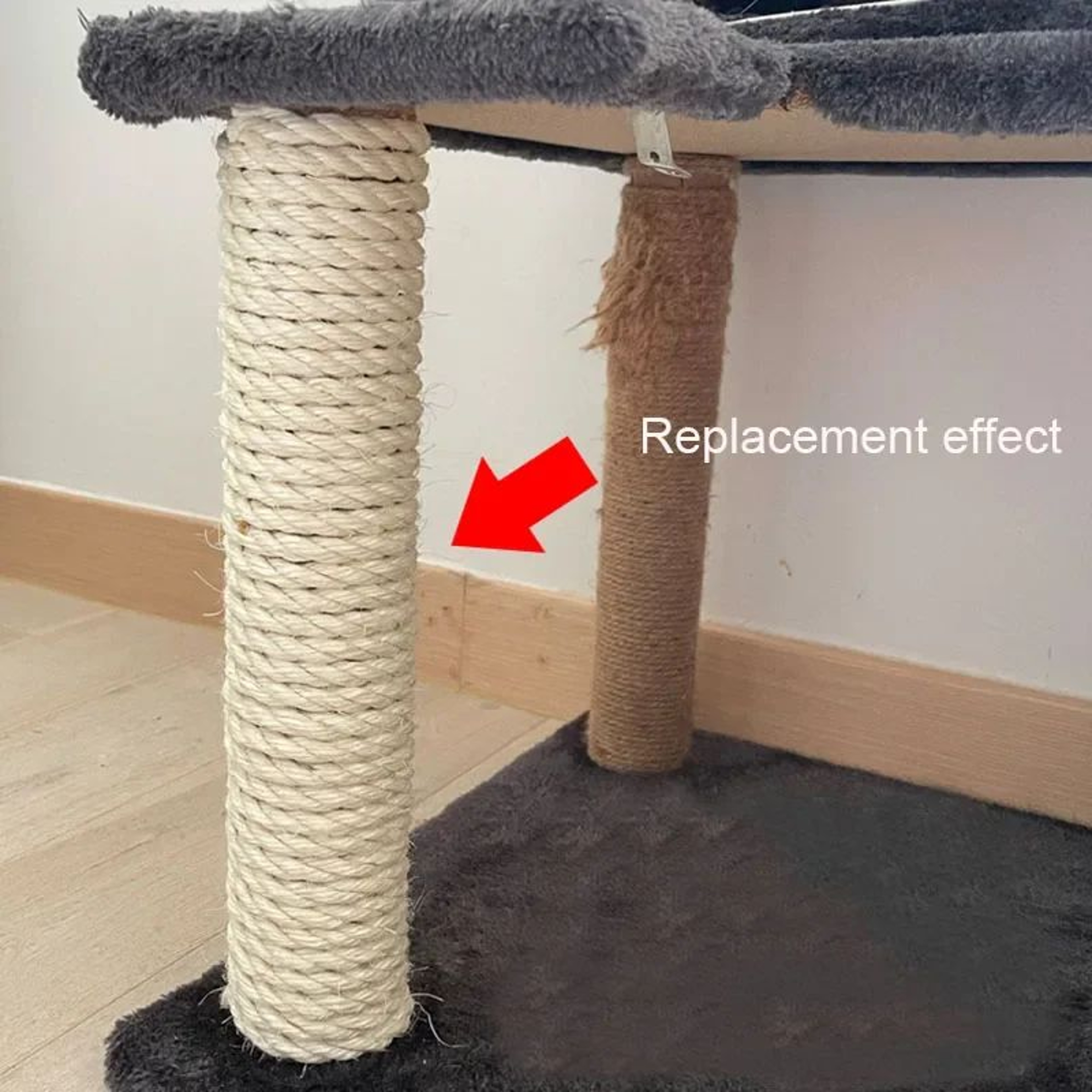 Natural Sisal Cat Tree Repair Rope  Durable Scratching Post Replacement Cord 4