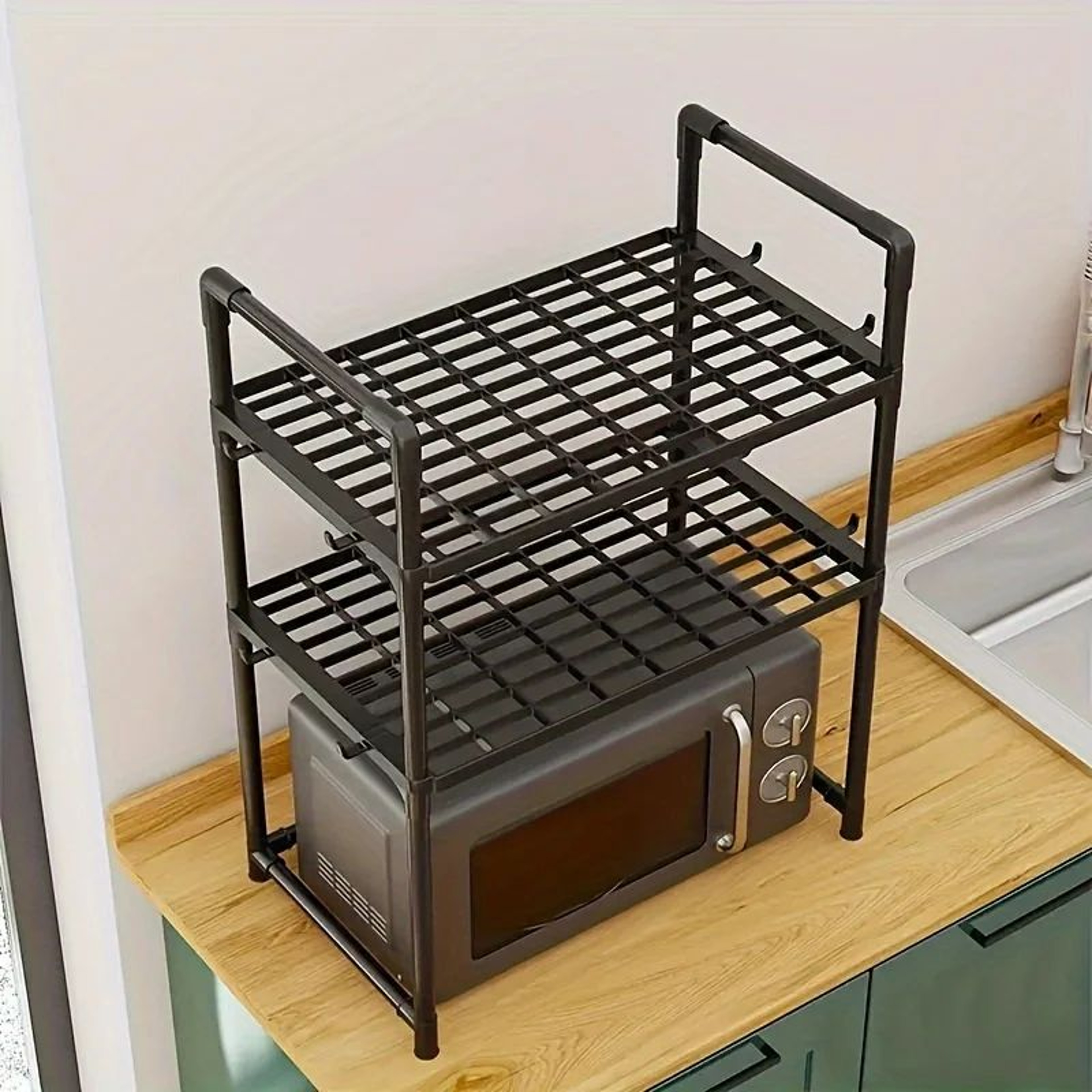 Adjustable HeavyDuty Microwave Stand  Kitchen Counter Organizer Rack 5