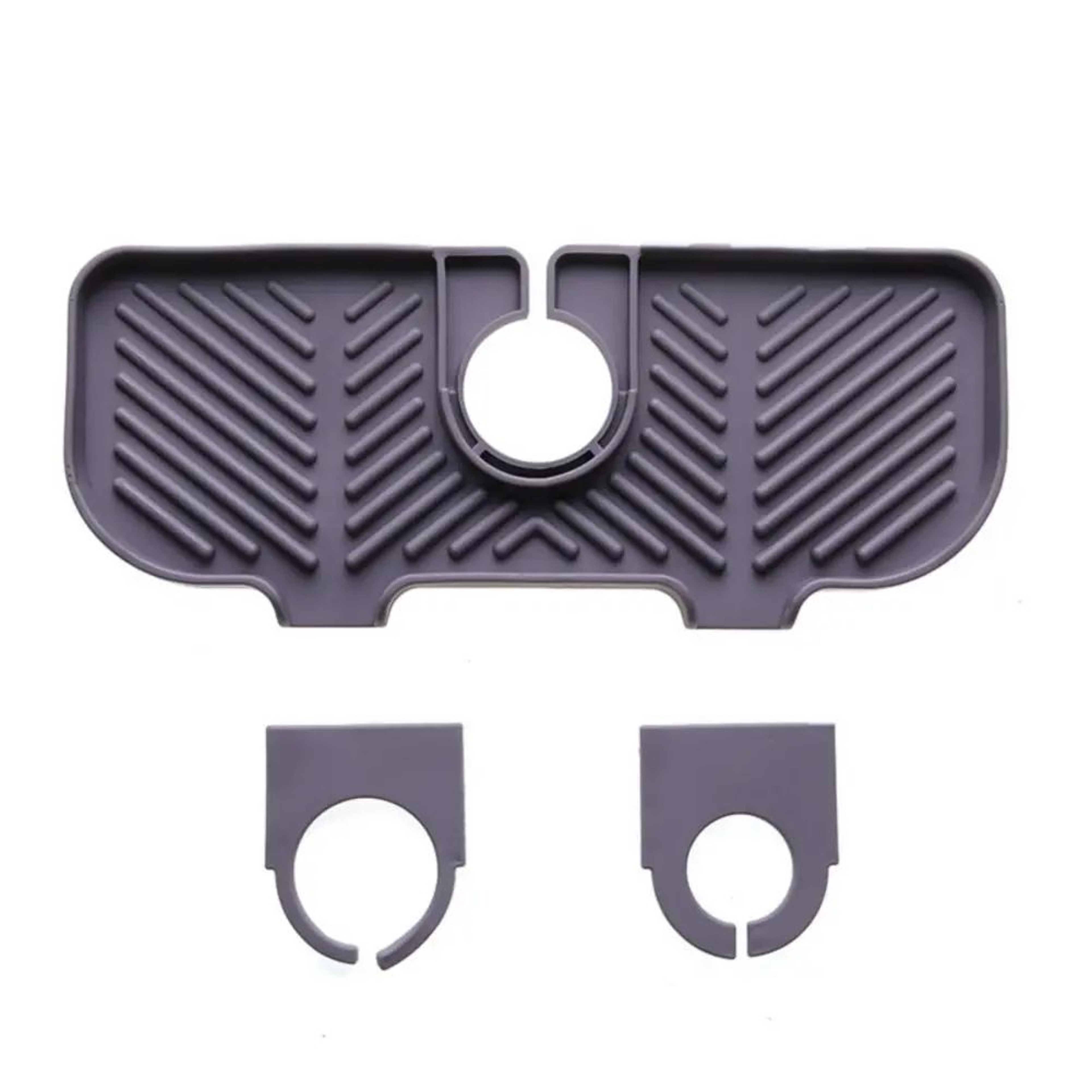 FlowDry Silicone Soap  Sponge Holder  SelfDraining Kitchen Sink Organizer Tray 7