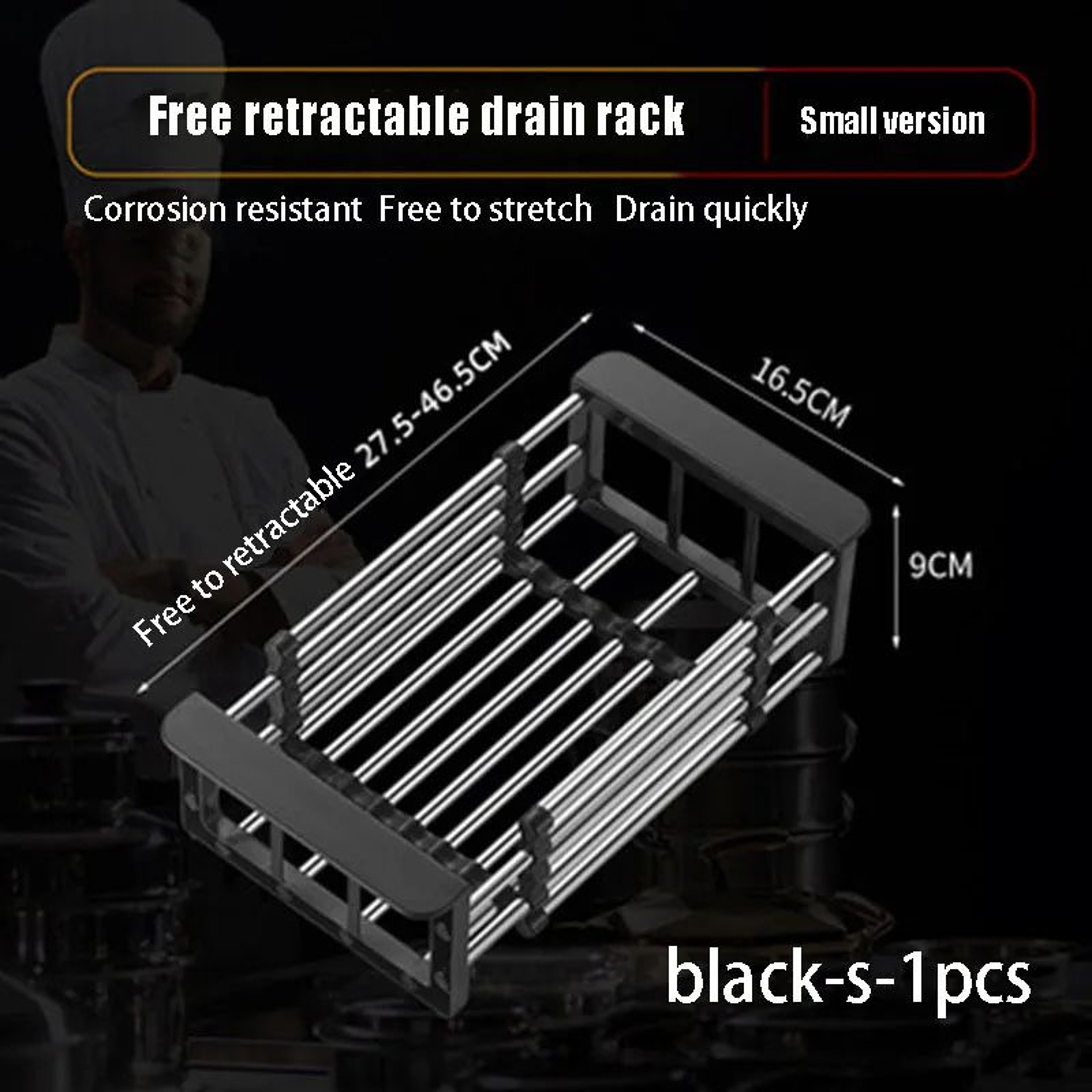 Expandable OvertheSink Dish Drying Rack  Kitchen Organizer 6