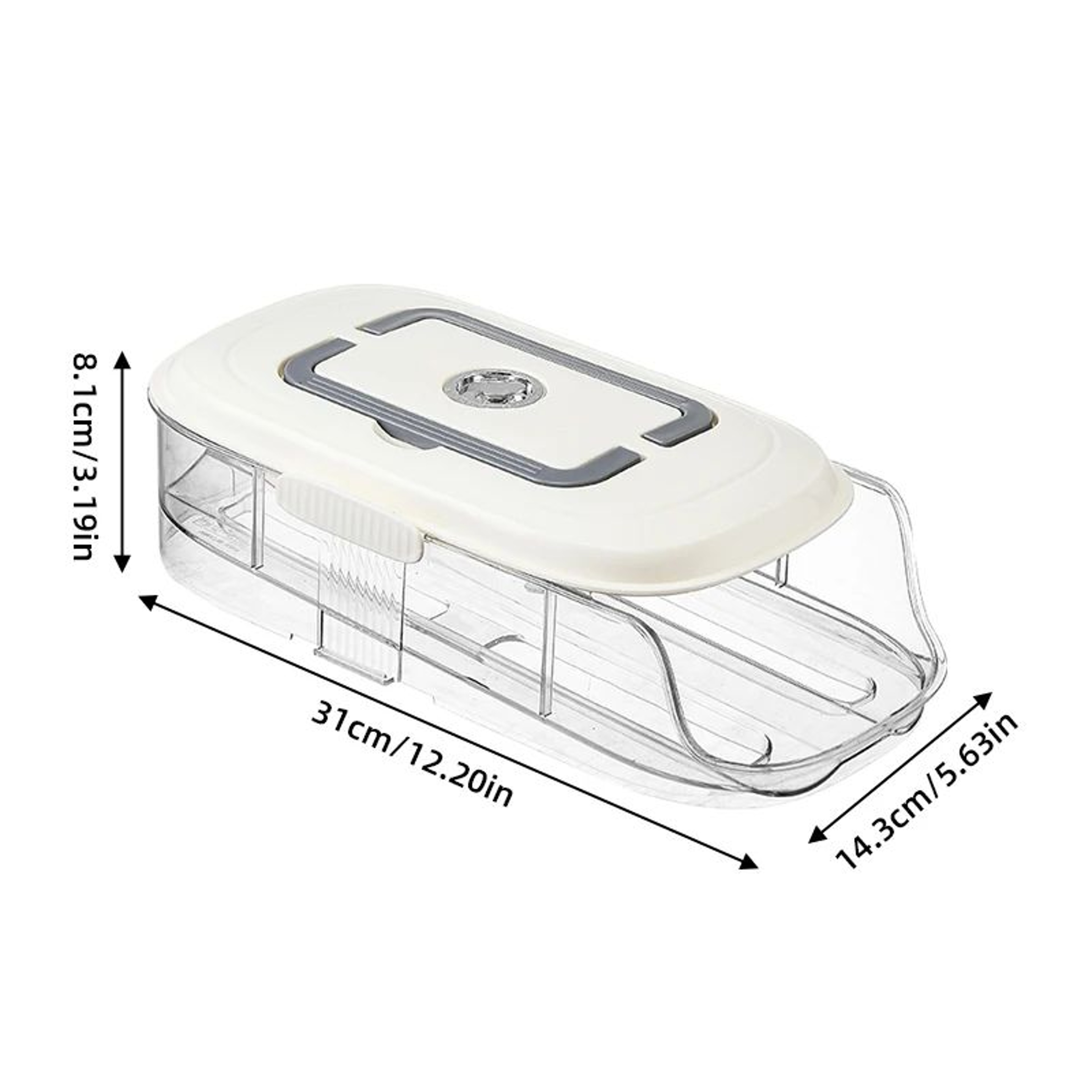 AutoRoll Refrigerator Egg Organizer Rack  MultiLayer Egg Storage Box For Fridge Door  Shelves 8