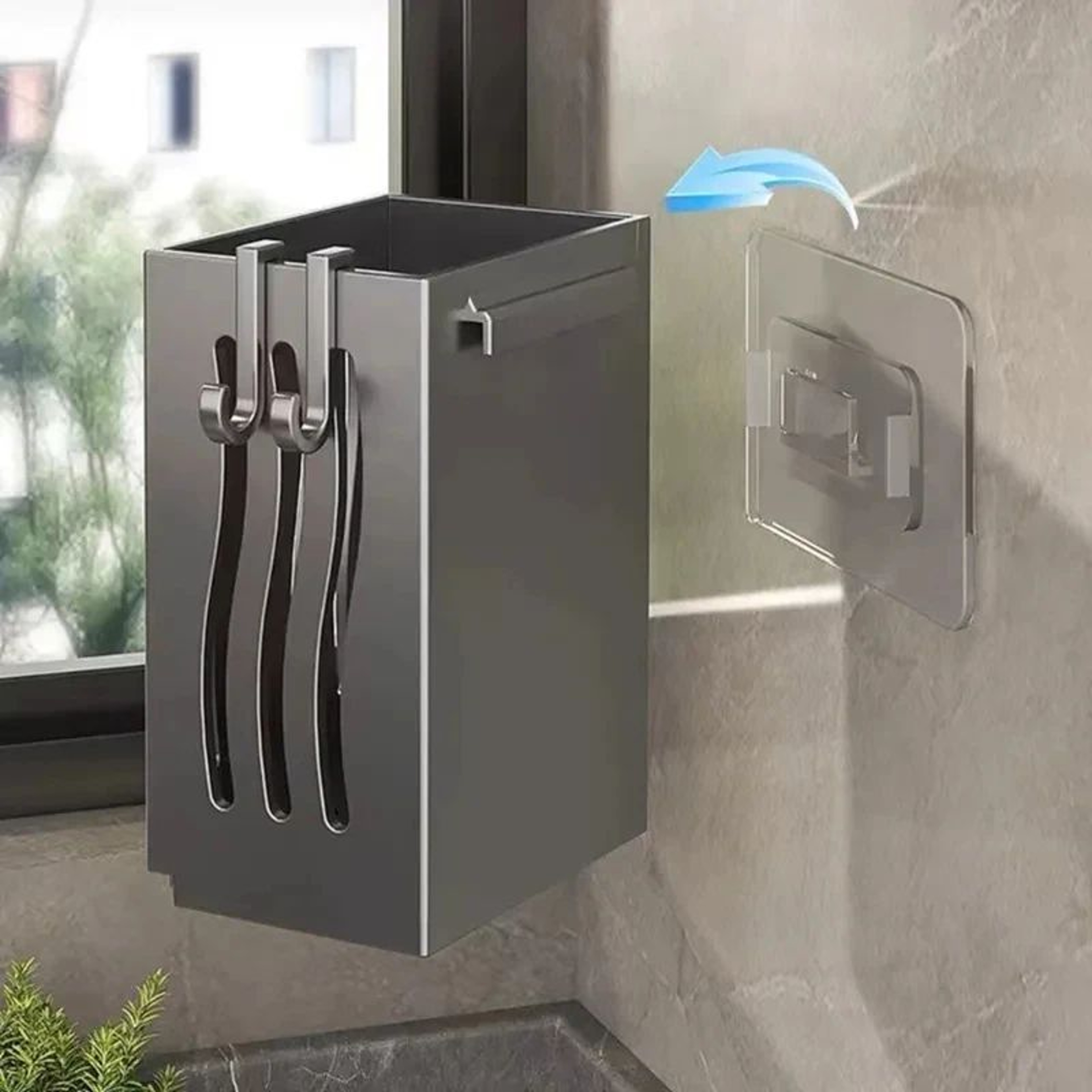 QuickDrain Cutlery Holder  Utensil Organizer Basket 3