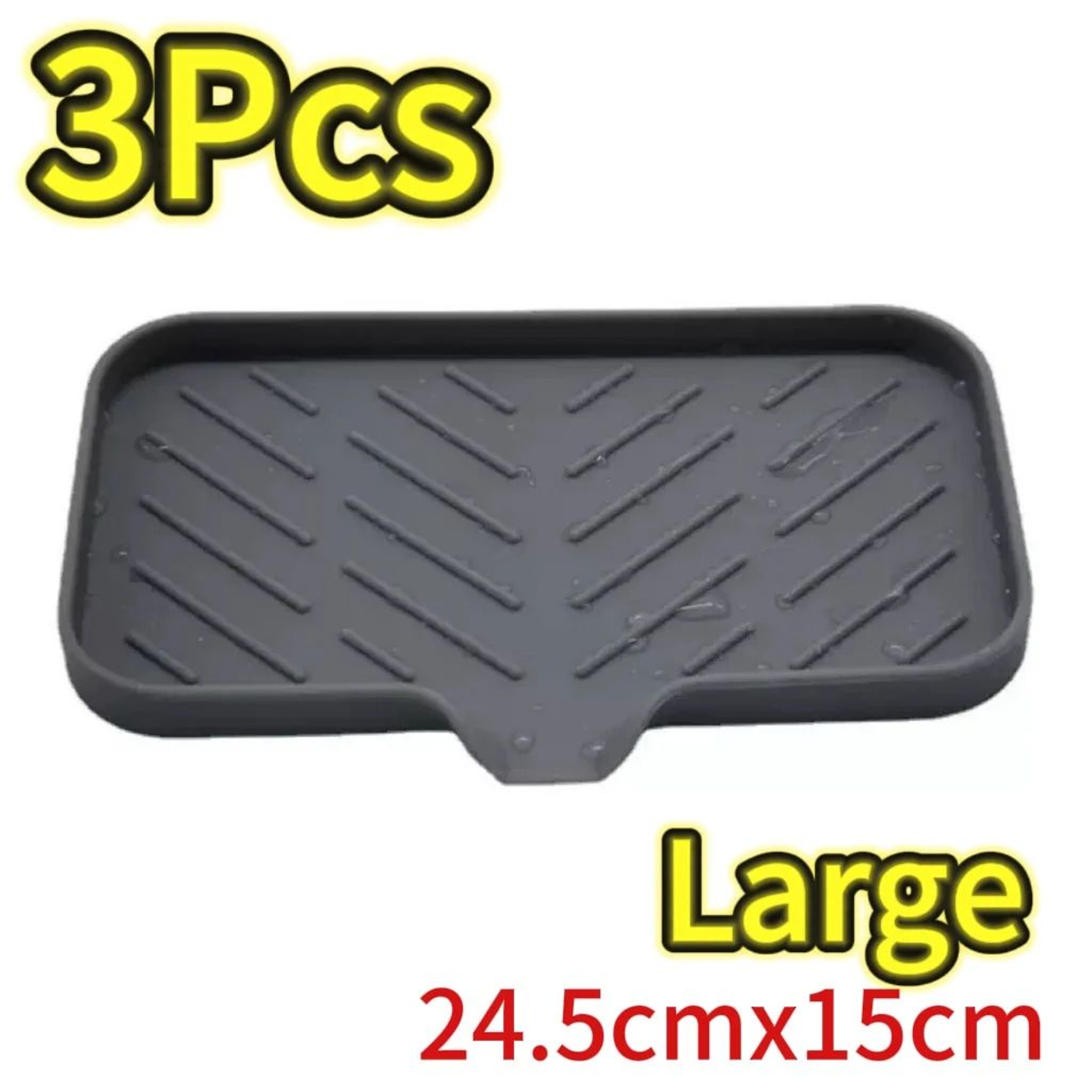 QuickDrain Silicone Sink Caddy Tray  Kitchen Sponge Holder Soap Organizer  Drainage Sink Organizer 11