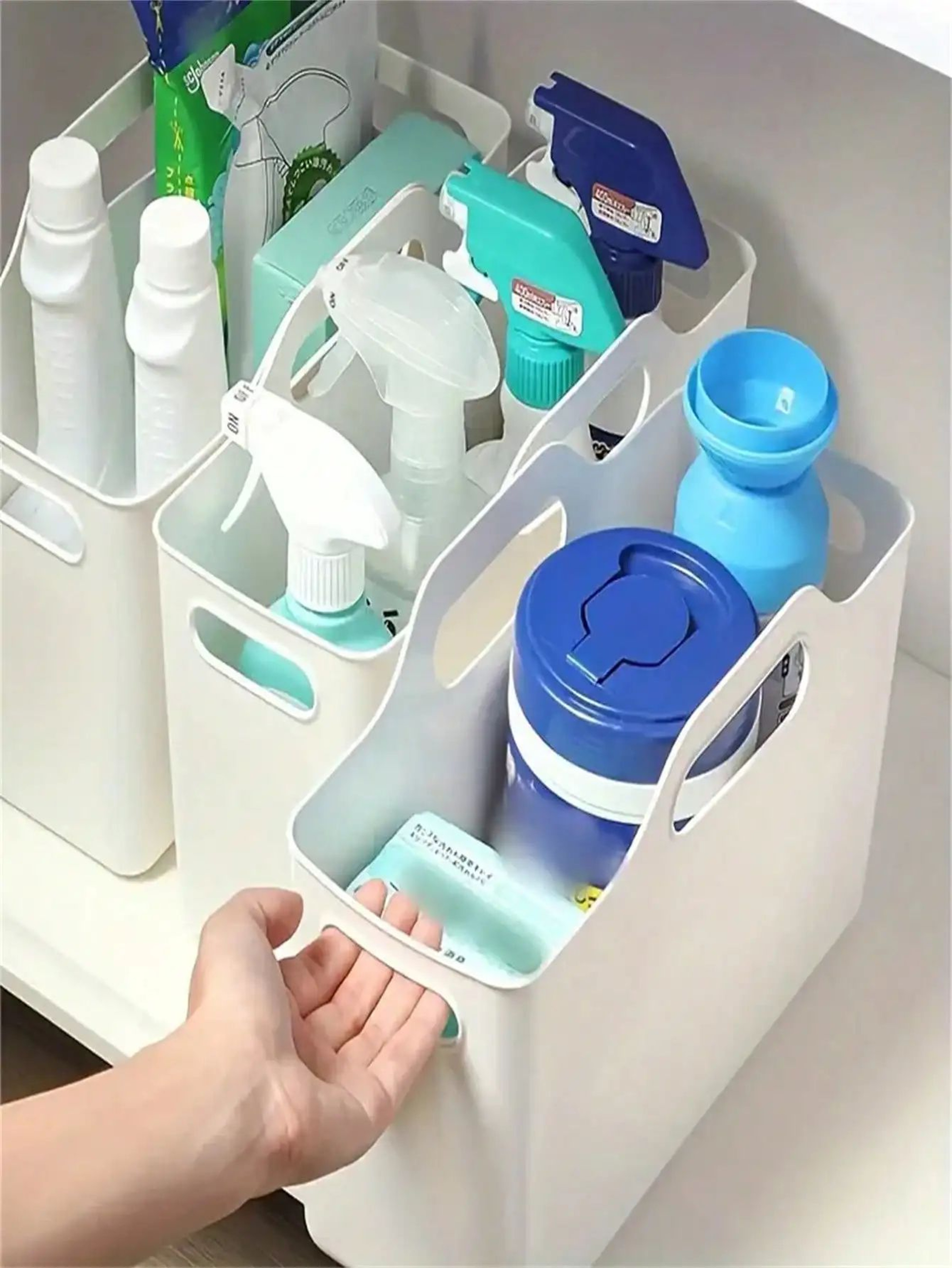 SpaceSaver Under Sink Organizer Basket  MultiPurpose Under Sink Organizer For Kitchen Bathroom  Hom 1