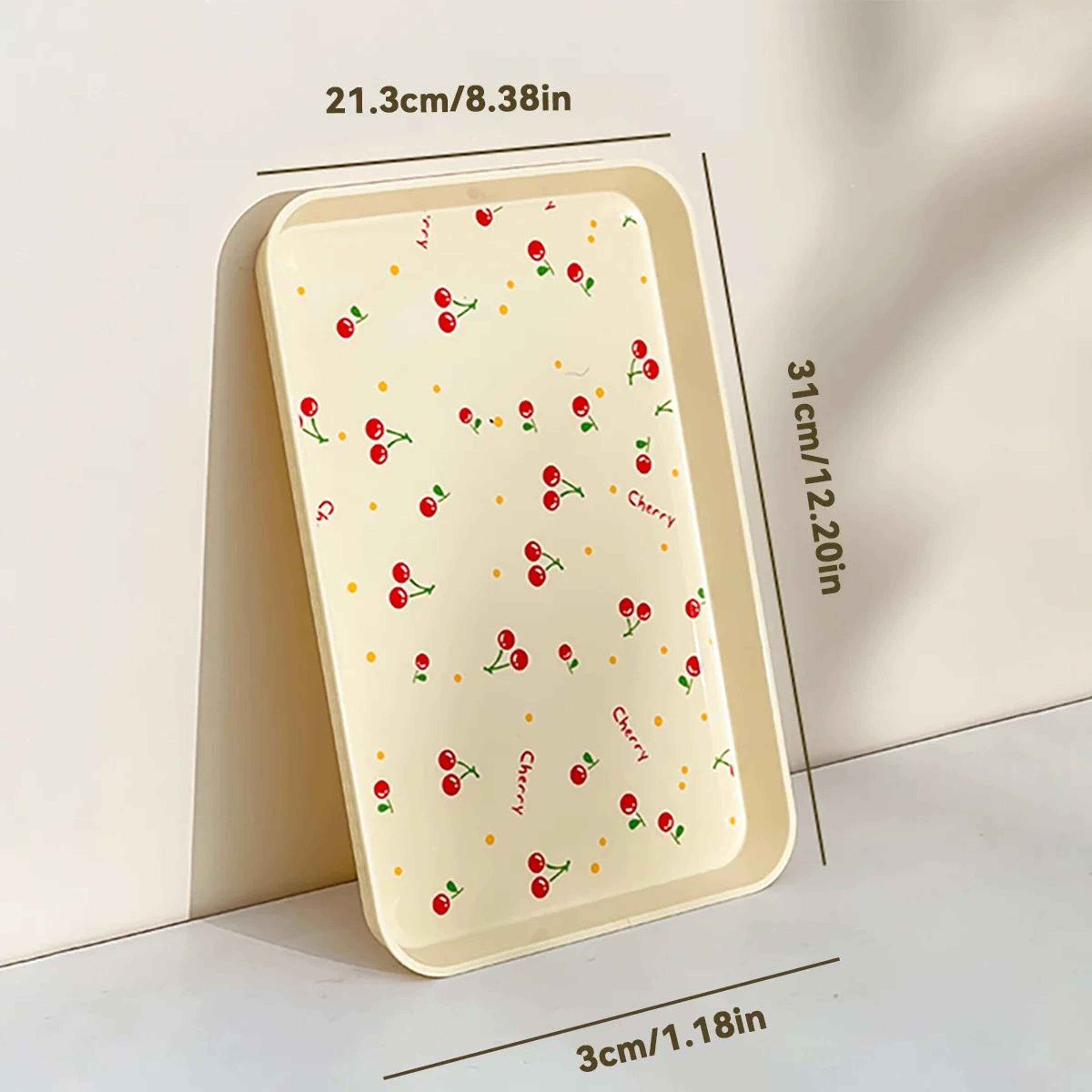 Cherry Blossom MultiPurpose Serving  Organizer Tray  Decorative Serving Tray For Snacks Jewelry  Va 9