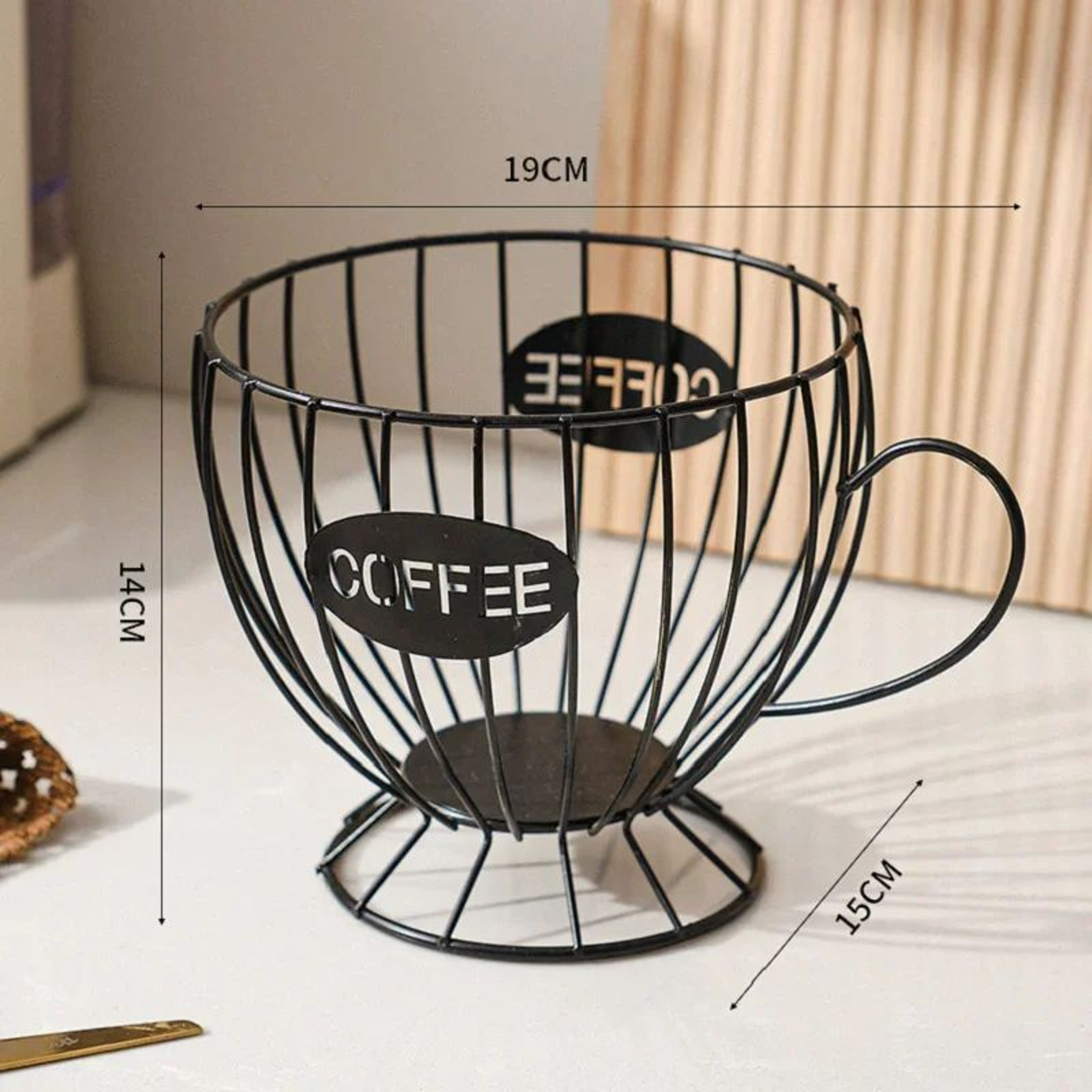 Coffee Capsule & Snack Display Shelf Organizer for Kitchen Countertops and Coffee Bars – view 7
