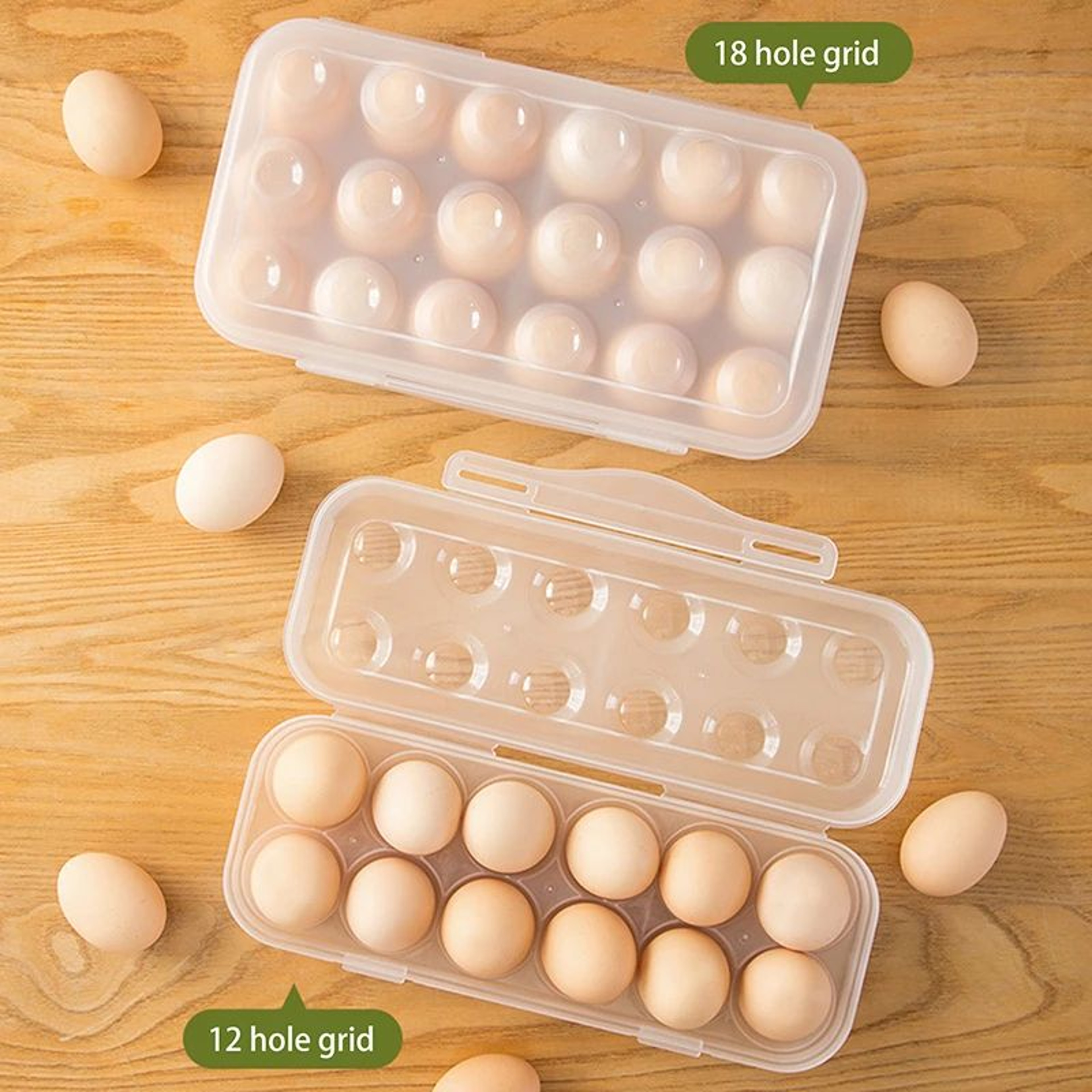 FreshLock Egg Storage Organizer Box With Lid  Egg Storage Container Refrigerator Egg Organizer  Sta 2