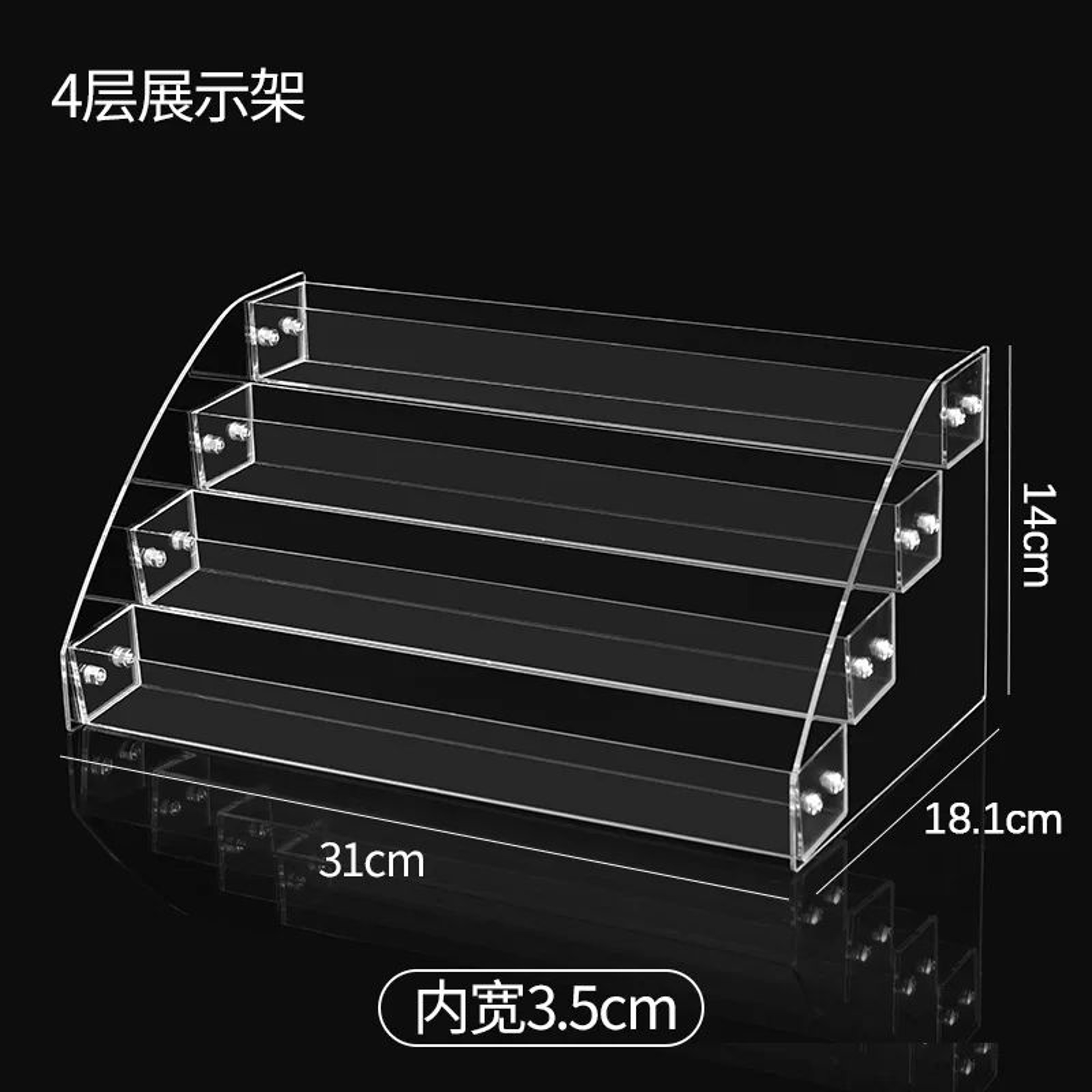 Premium Clear Acrylic Nail Polish Display Rack With Drawer Storage For Salon  Home 9