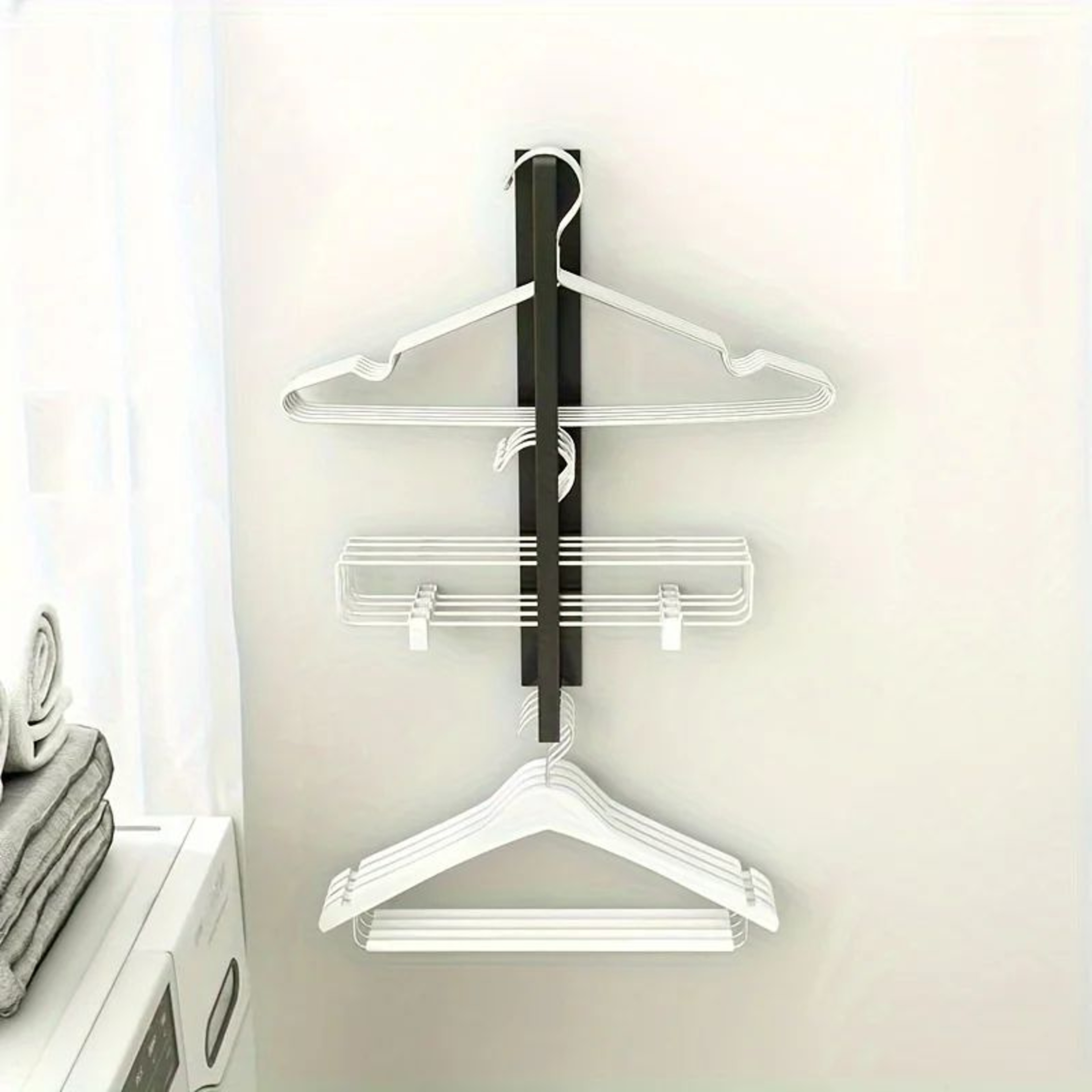MagniSpace Magnetic Towel Rack  Washing Machine Storage Rack For Laundry Room Organization 4