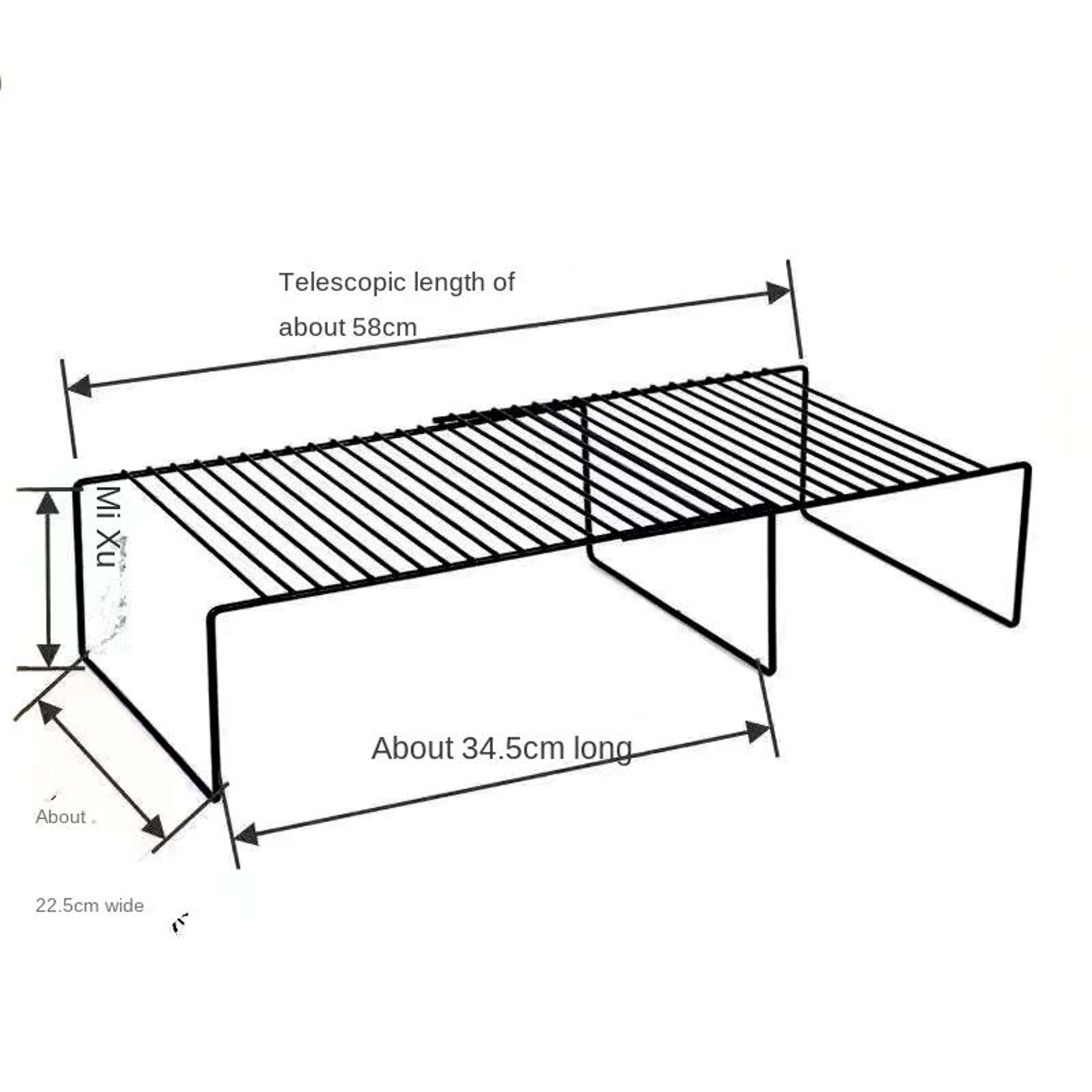 Adjustable UnderSink Spice  Storage Organizer Rack 2