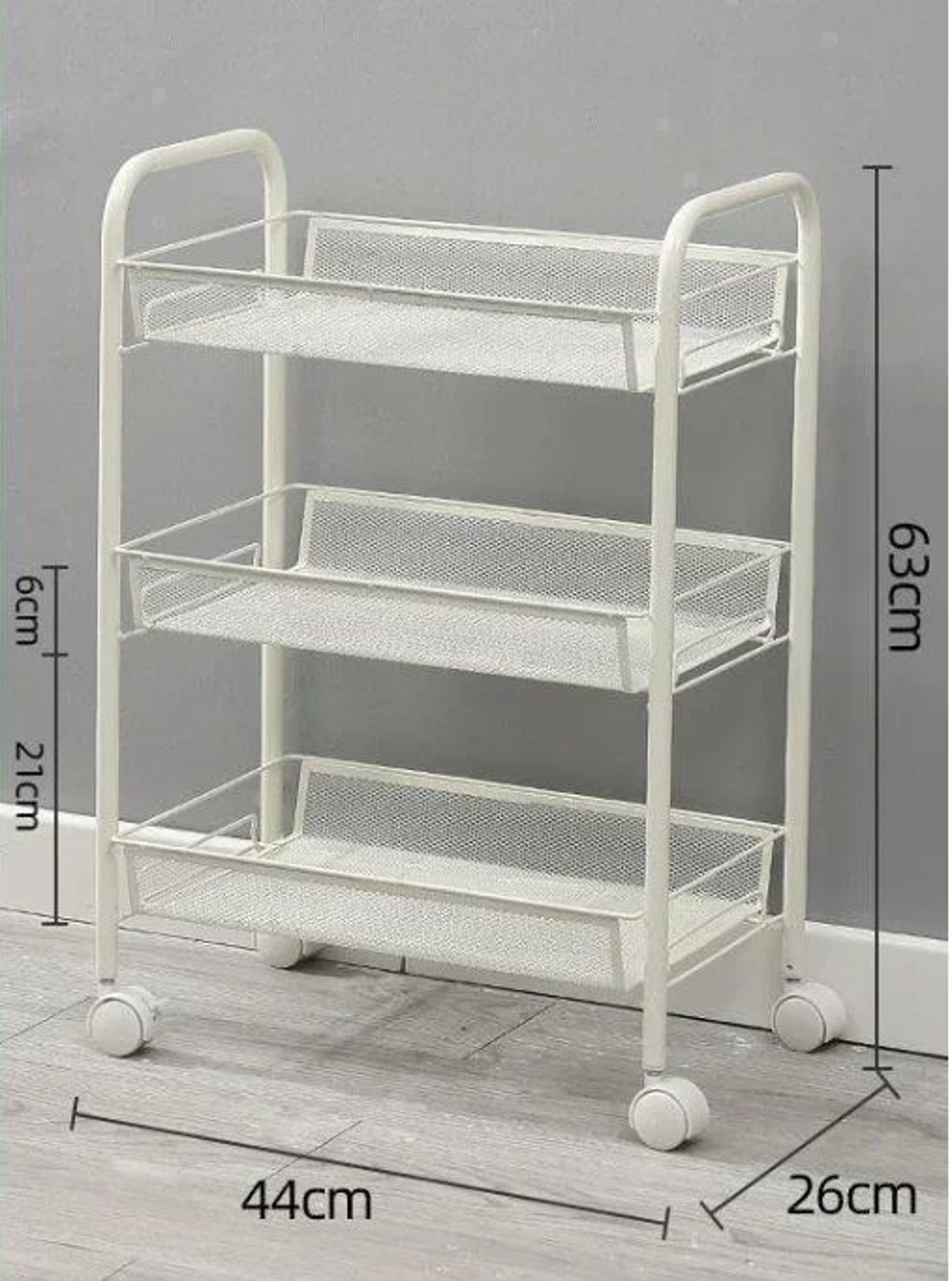 5Tier Rolling Storage Cart Organizer  Mobile MultiPurpose Kitchen Bathroom  Bedroom Storage Rack 6