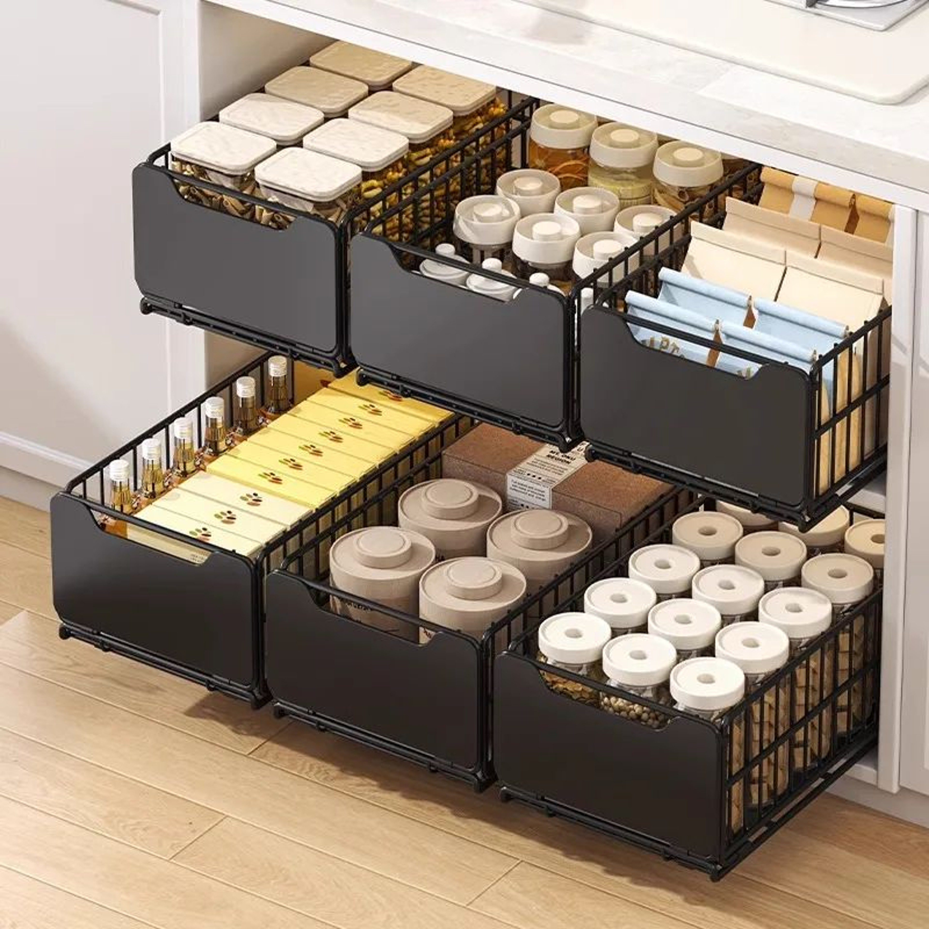 SlideOut Spice Rack  Cabinet Organizer Drawer For Easy Kitchen Storage 4