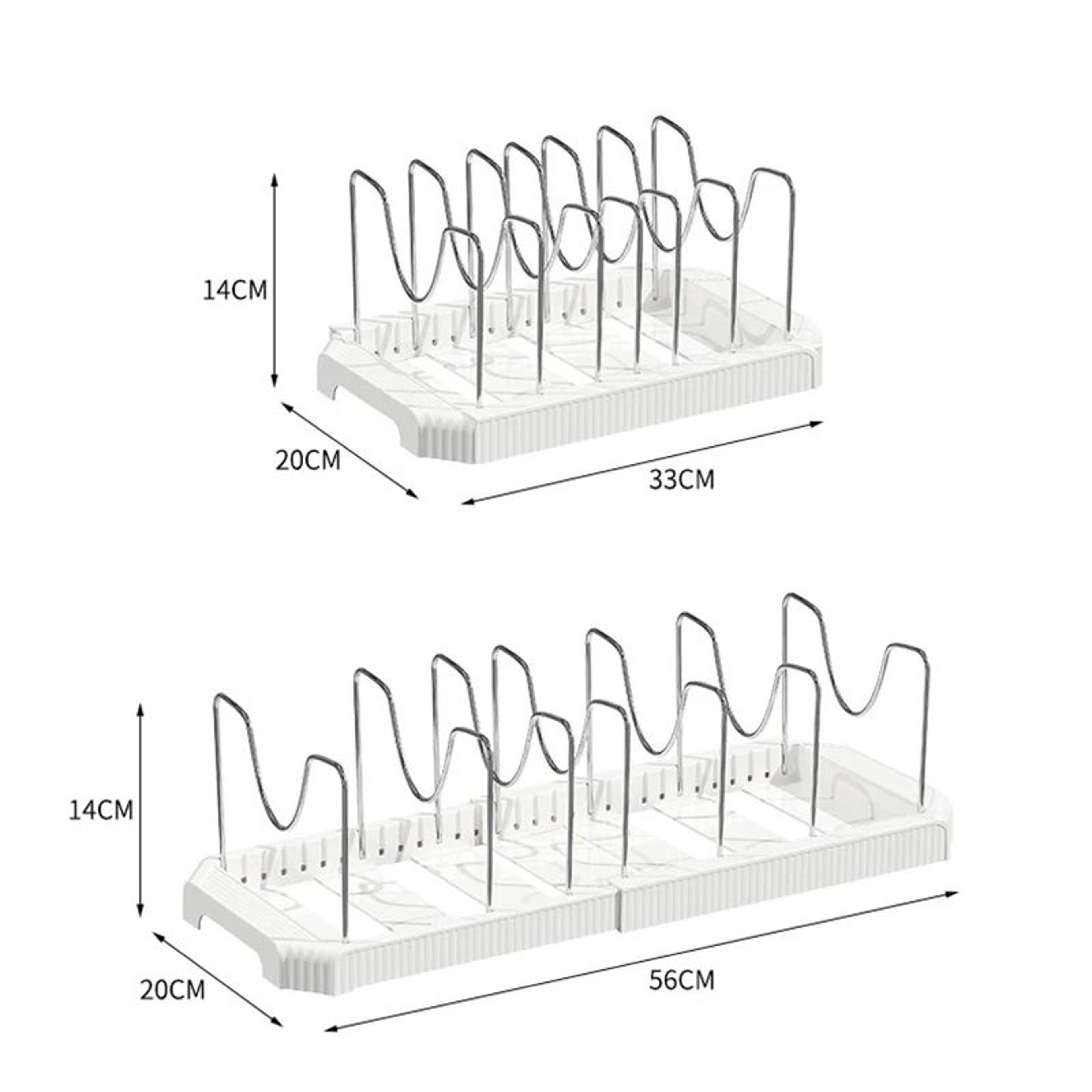 Retractable Kitchen Cabinet Organizer Rack  Adjustable Kitchen Storage Rack For Bowls Pots  Cookwar 5