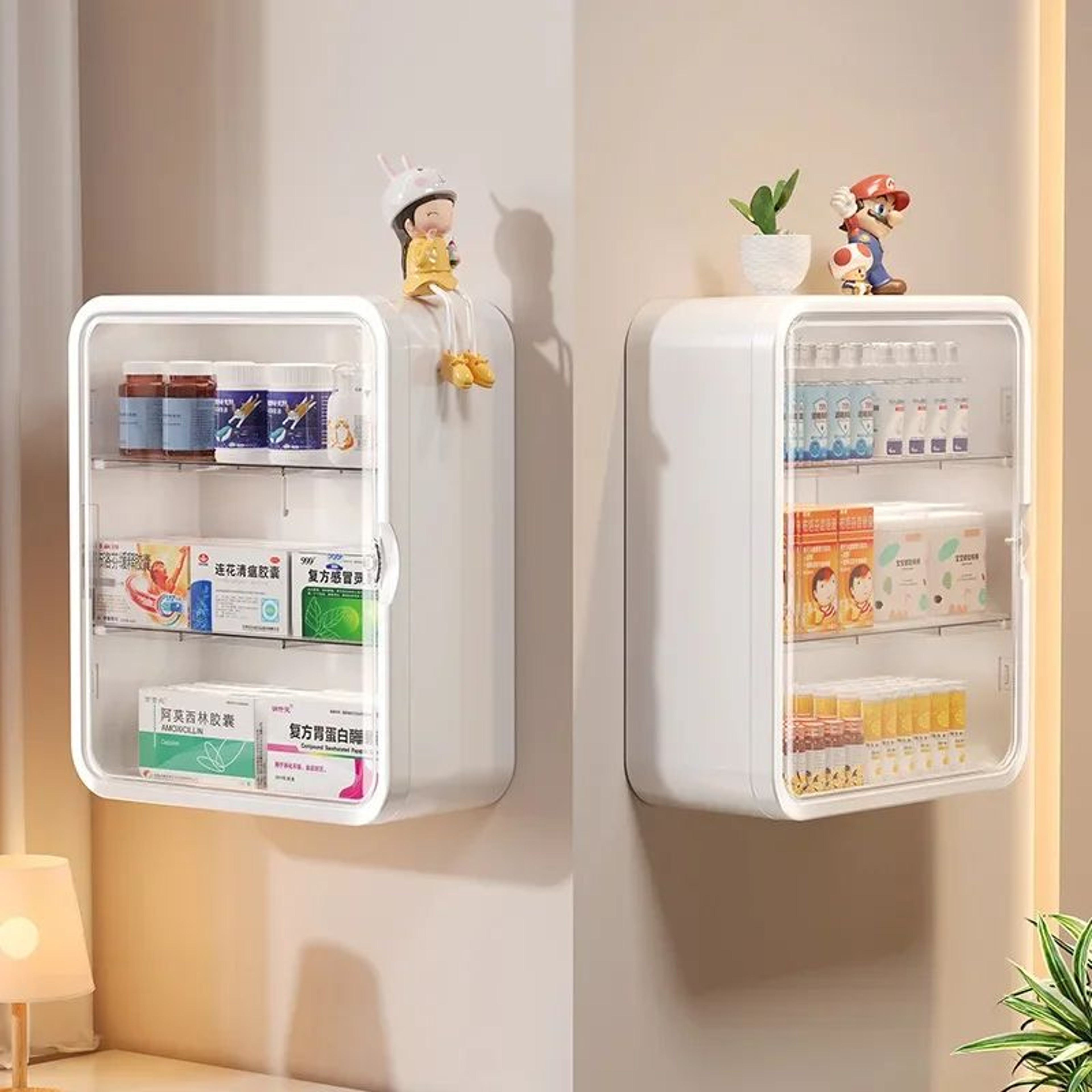 Wall Mounted Medicine Cabinet  MultiLayer Storage Organizer Rack 0