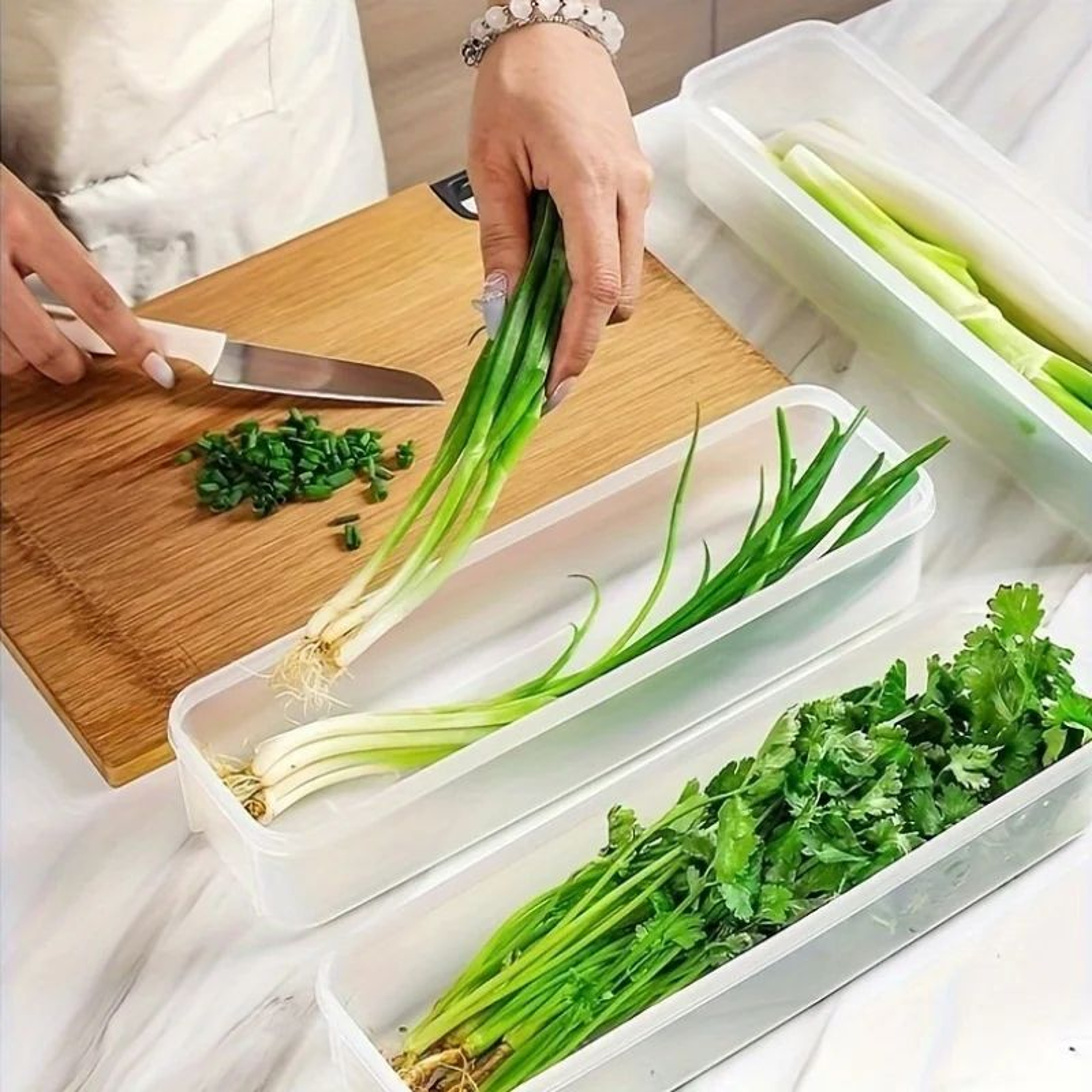FreshLock Herb Storage Container  Reusable Vegetable Storage Container For Crisp Greens  Produce 1