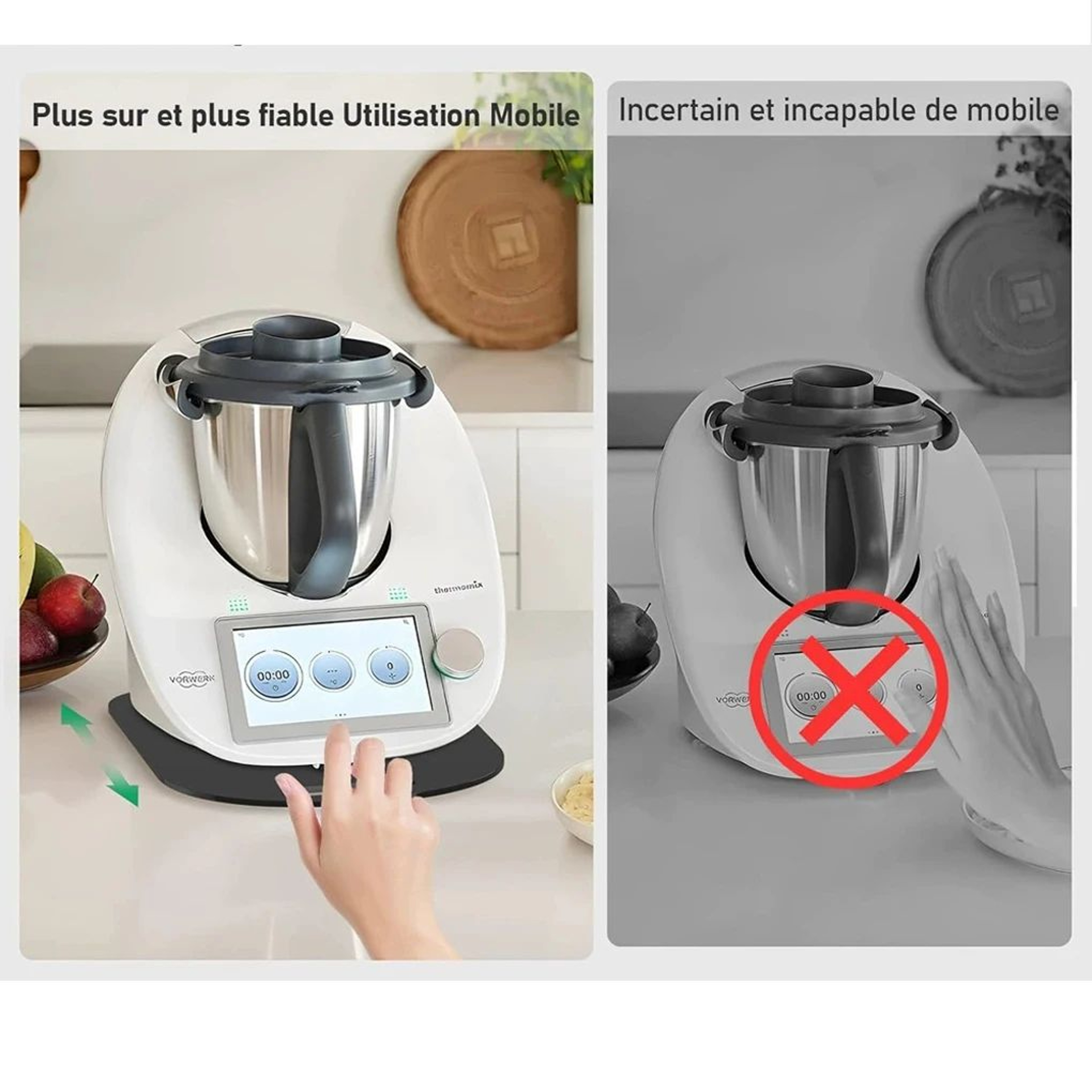 Thermomix TM5 TM6 Sliding Appliance Tray Wooden Appliance Slider For Kitchen Counter 5