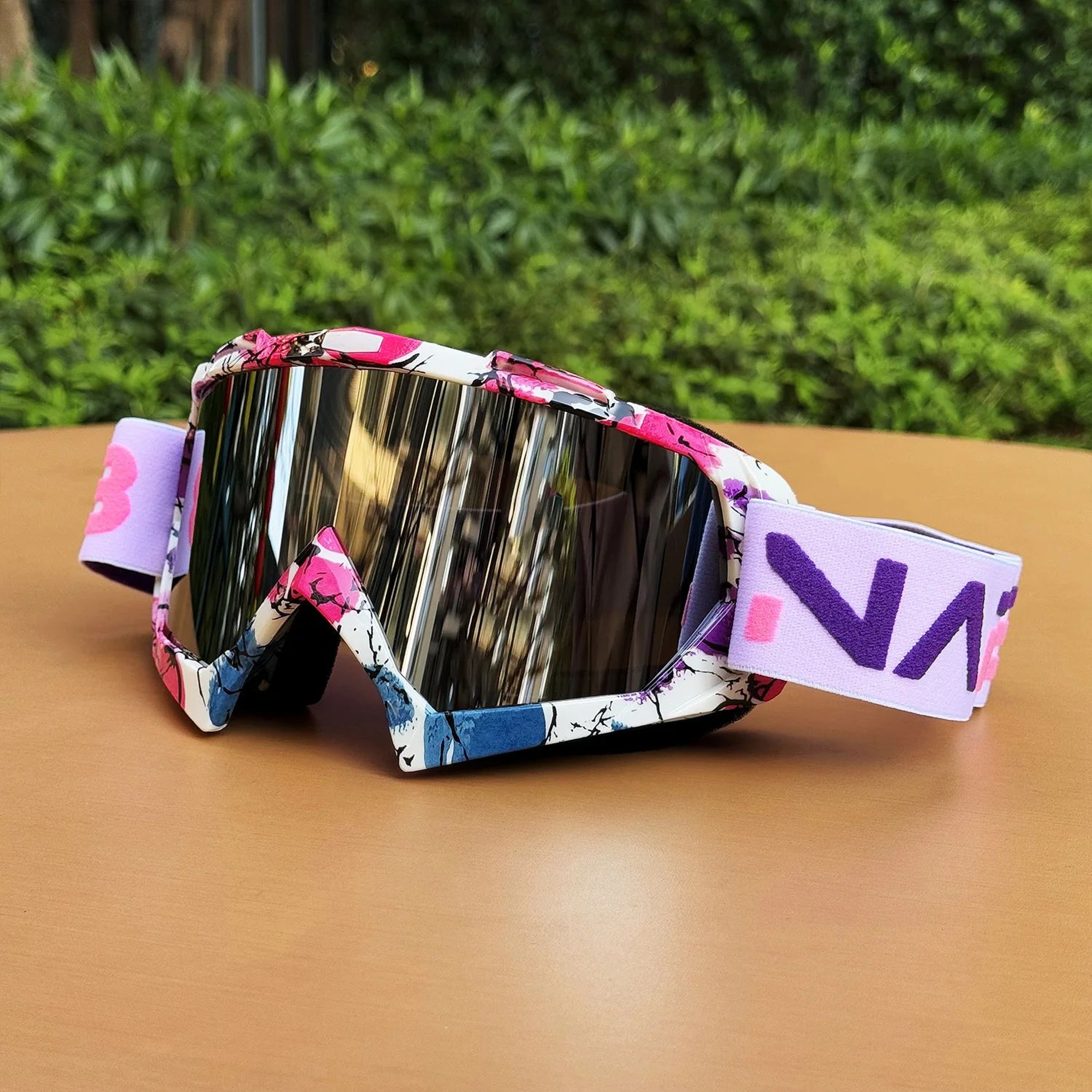 NAFEIB Motocross Goggles UV Protection Motorcycle Glasses For Dirt Bike And Cycling 4