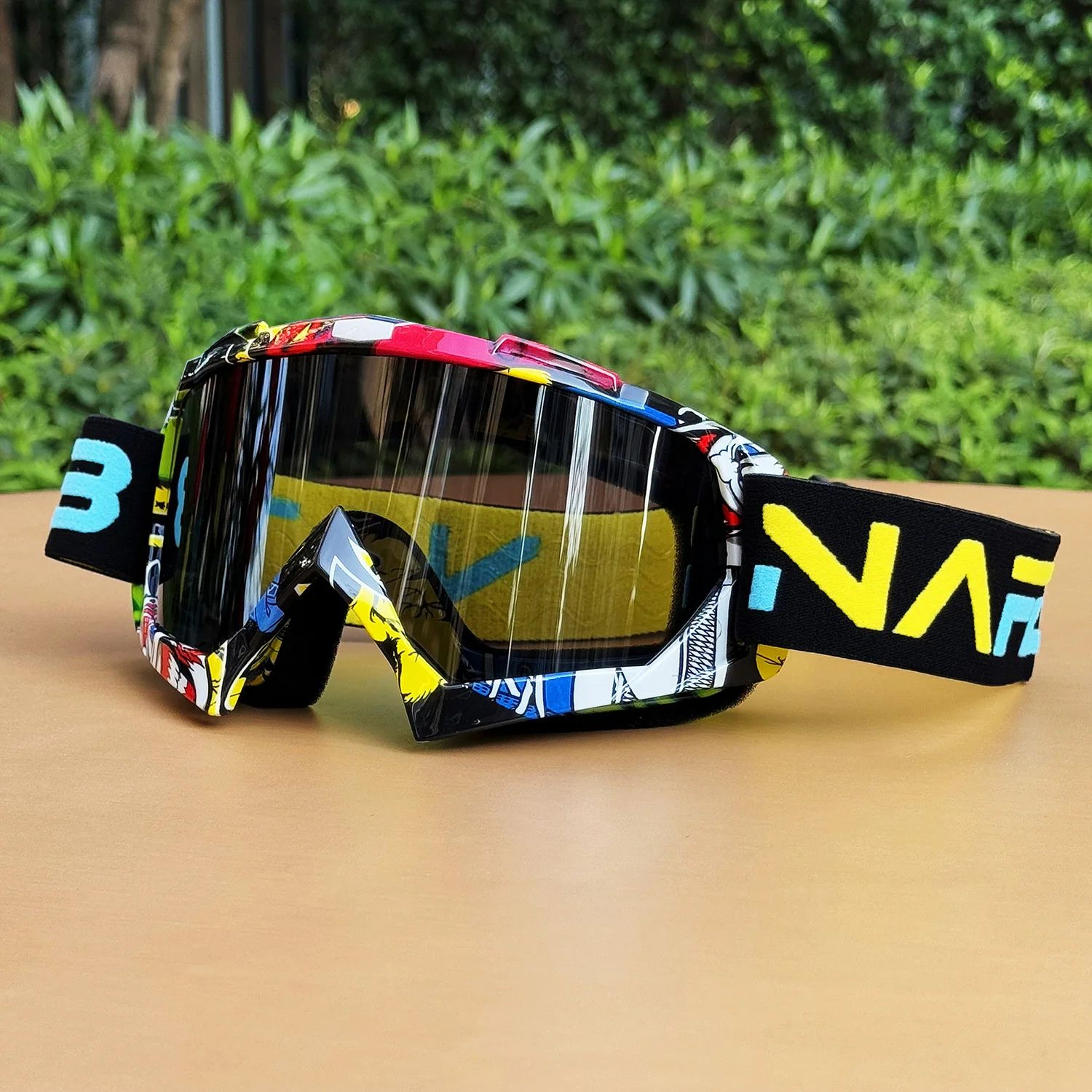 NAFEIB Motocross Goggles UV Protection Motorcycle Glasses For Dirt Bike And Cycling 8