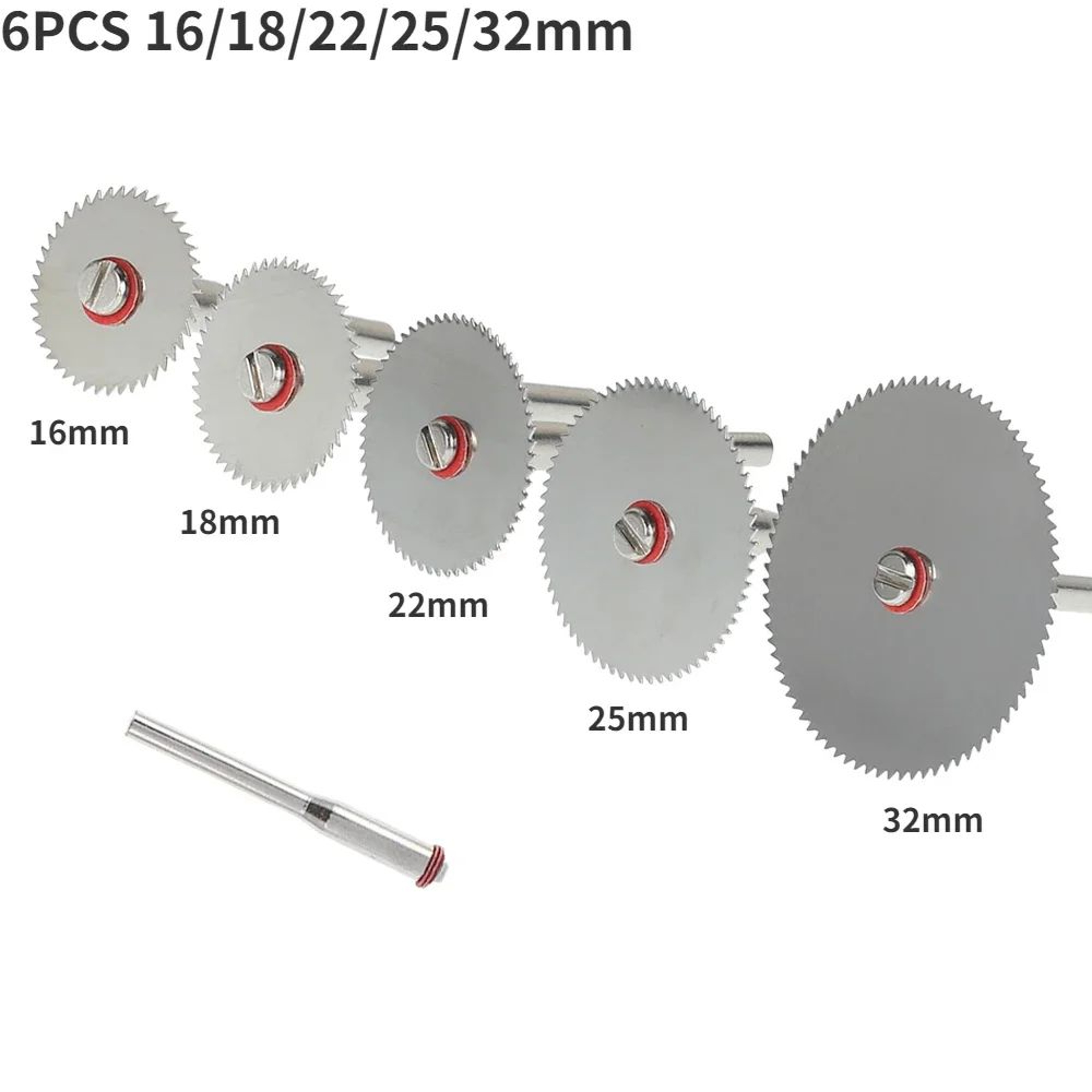 Mini Circular Saw Blade And Cutting Disc Set For Rotary Tool Metal Wood Plastic Grinding Kit 6