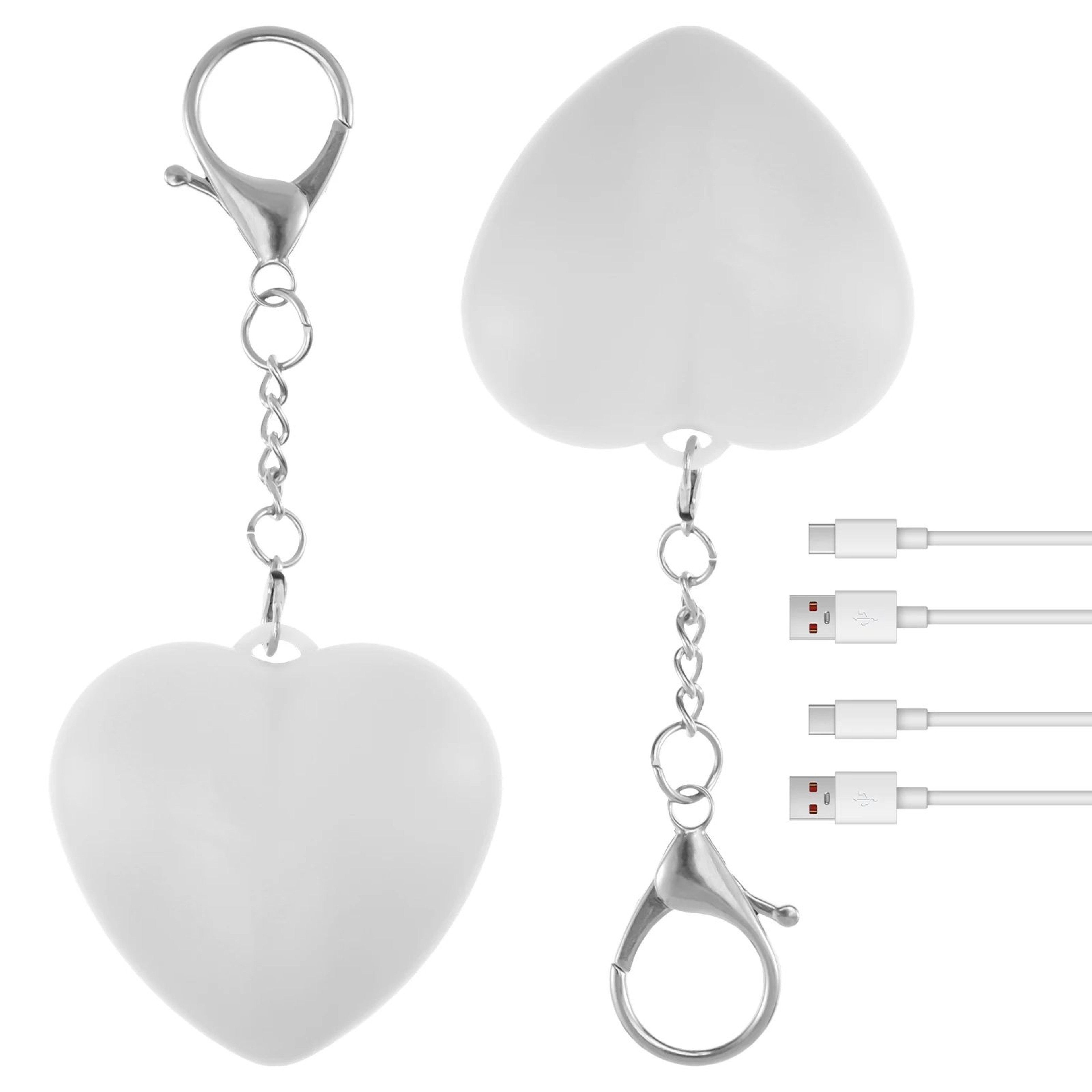 2 Pack LED Purse Light Automatic Sensor Handbag Light Heart Shape Purse Lamp 6