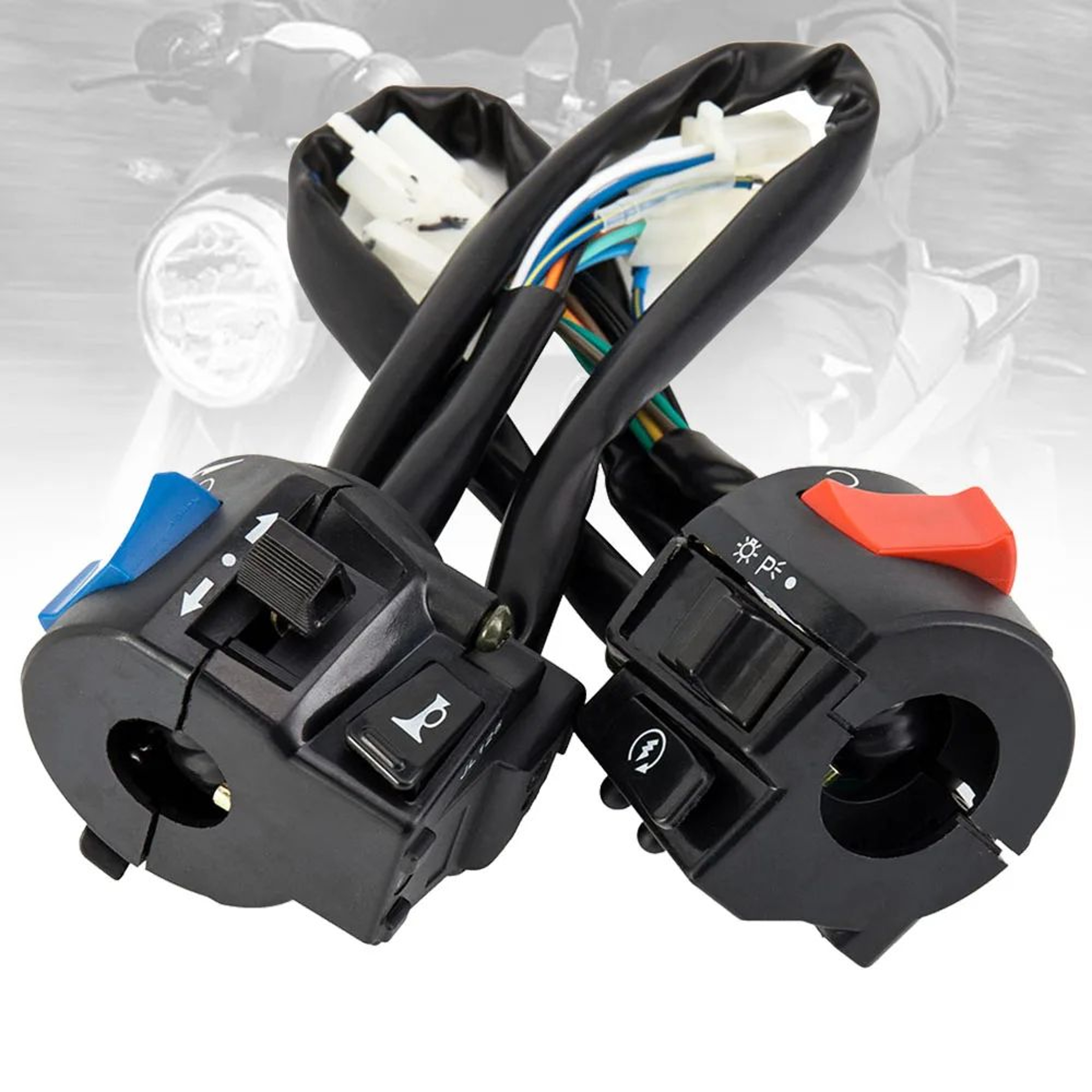 Universal Motorcycle Handlebar Switch 78 Inch Waterproof Motorcycle Control Switch For Horn Headlig 1
