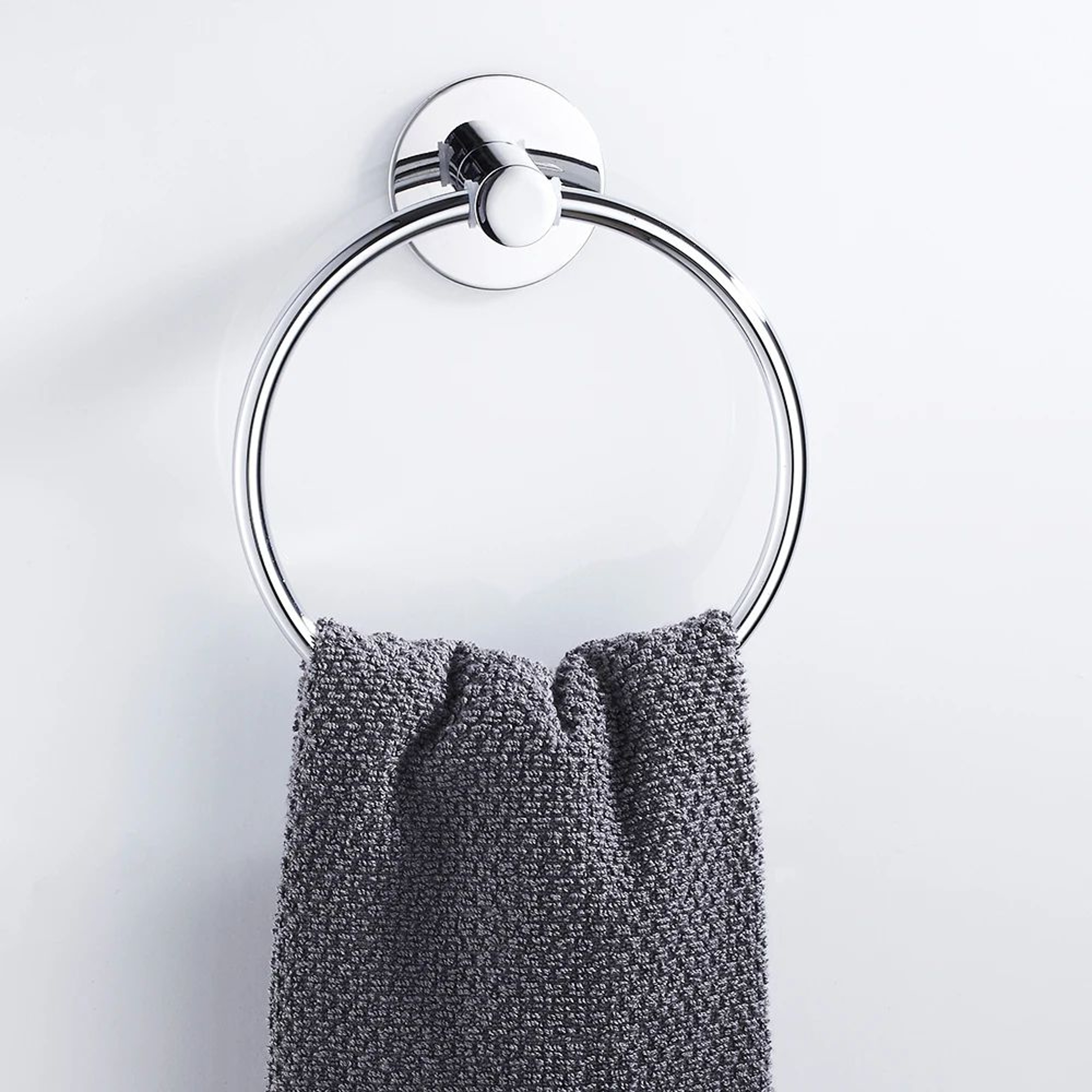 Heavy Duty Stainless Steel Towel Ring Self Adhesive No Drill Hand Towel Holder 2