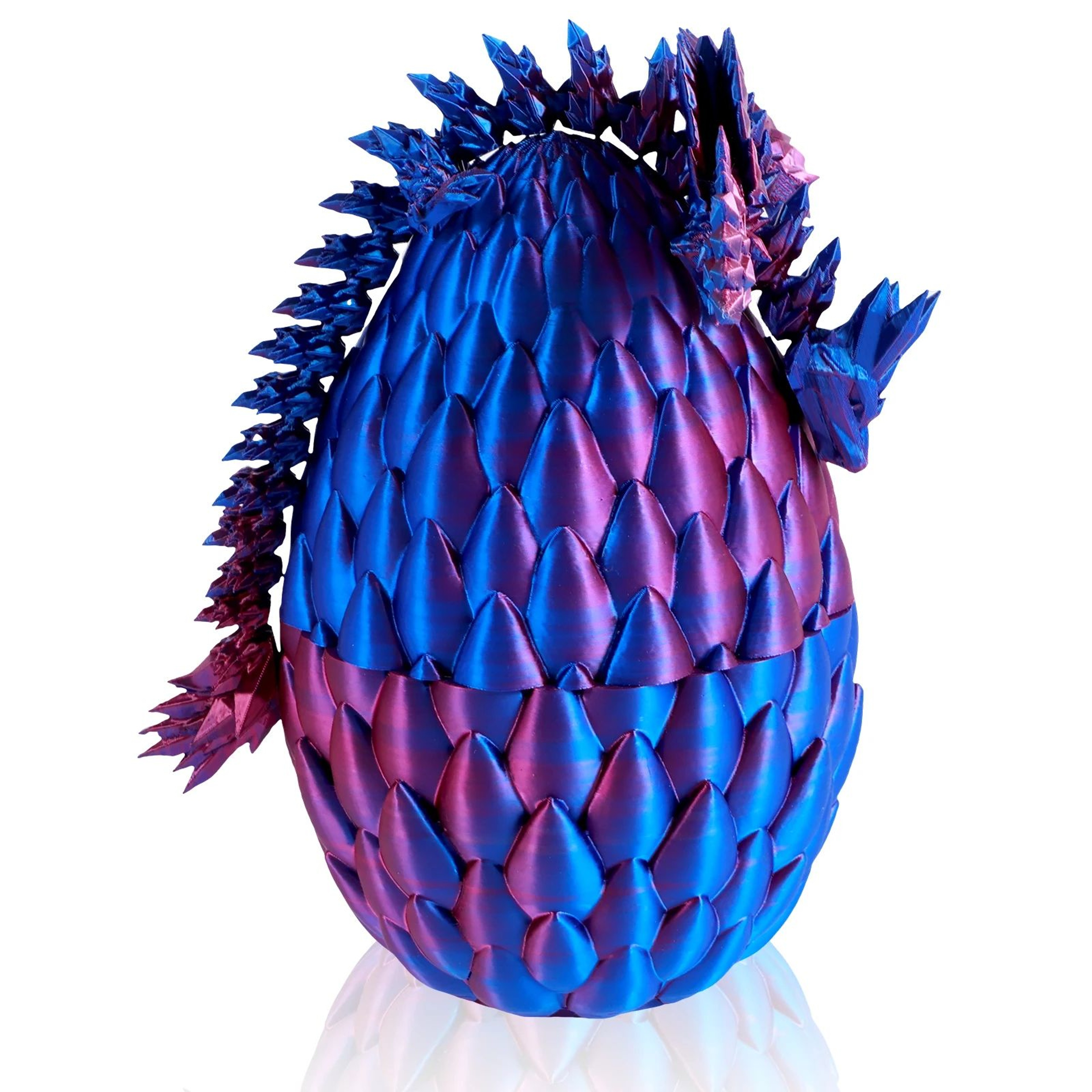 Articulated 3D Printed Dragon Toy With Dragon Egg Flexible Fantasy Collectible Display Figure 6