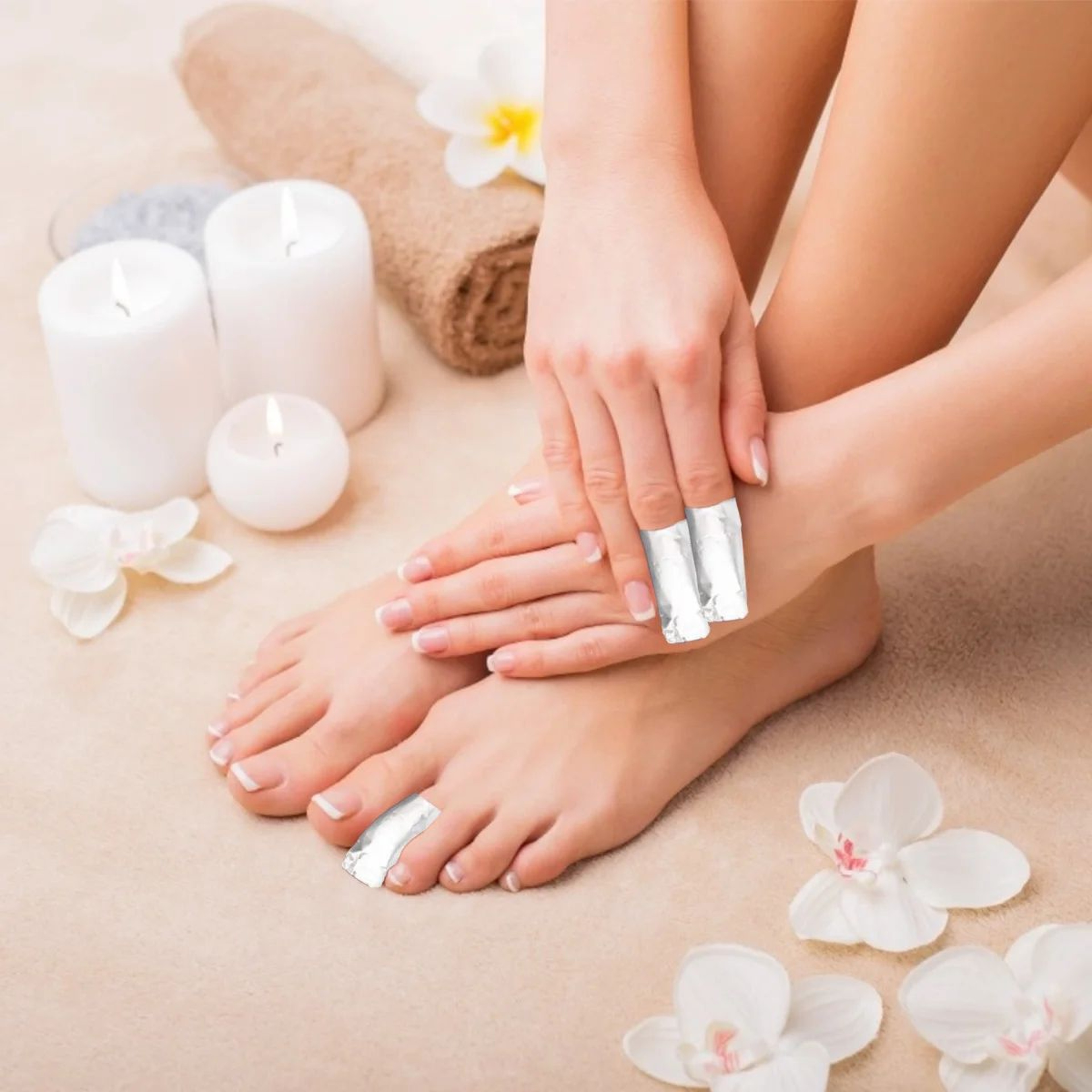 Professional Nail Foil Wraps For Gel Polish Removal With Cotton Pads 500 Or 1000 Piece Pack 3