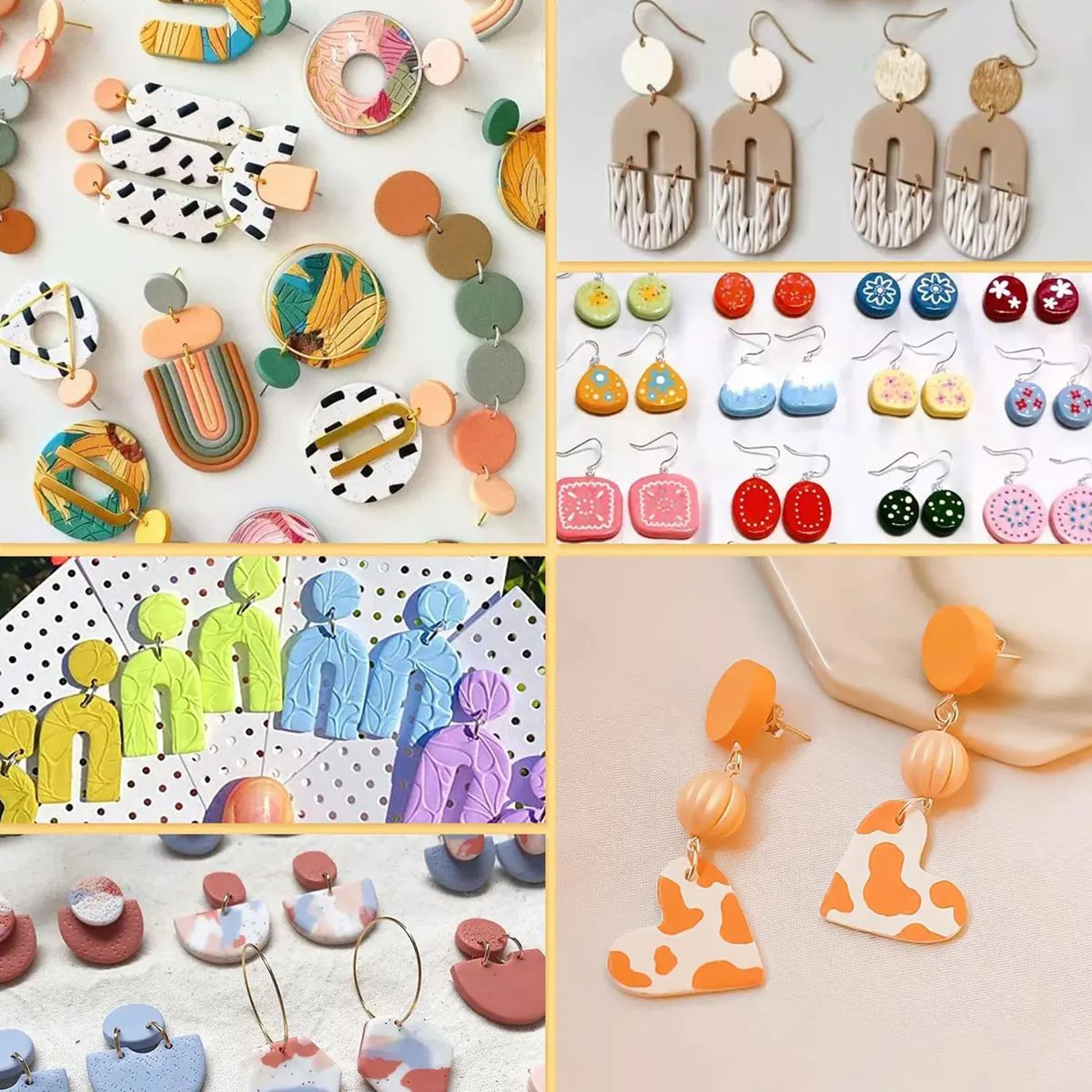 Geometric Polymer Clay Cutters Set For Clay Earrings And DIY Jewelry Making 4