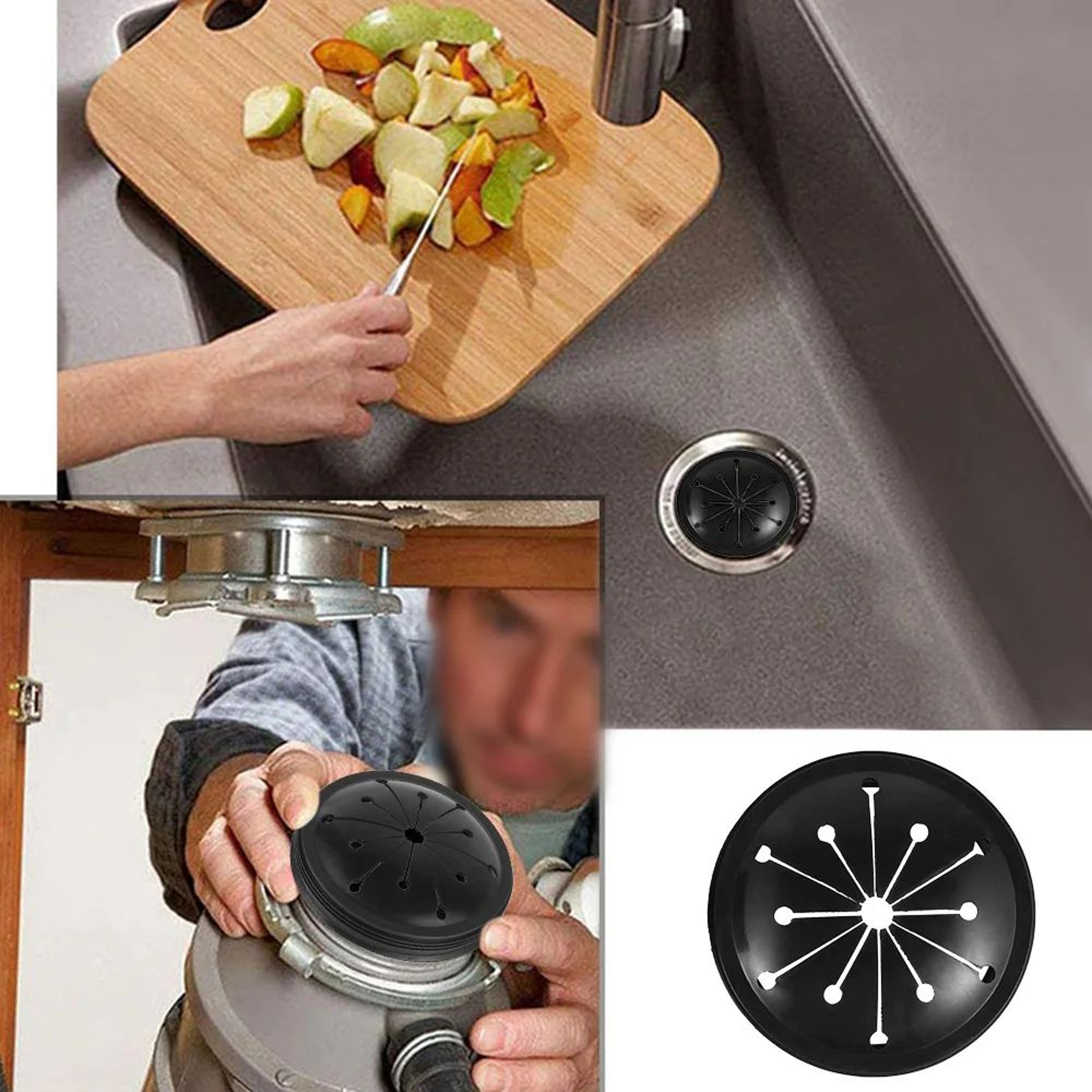 3 Inch Garbage Disposal Splash Guard And Kitchen Sink Stopper Replacement Drain Plug Cover 4