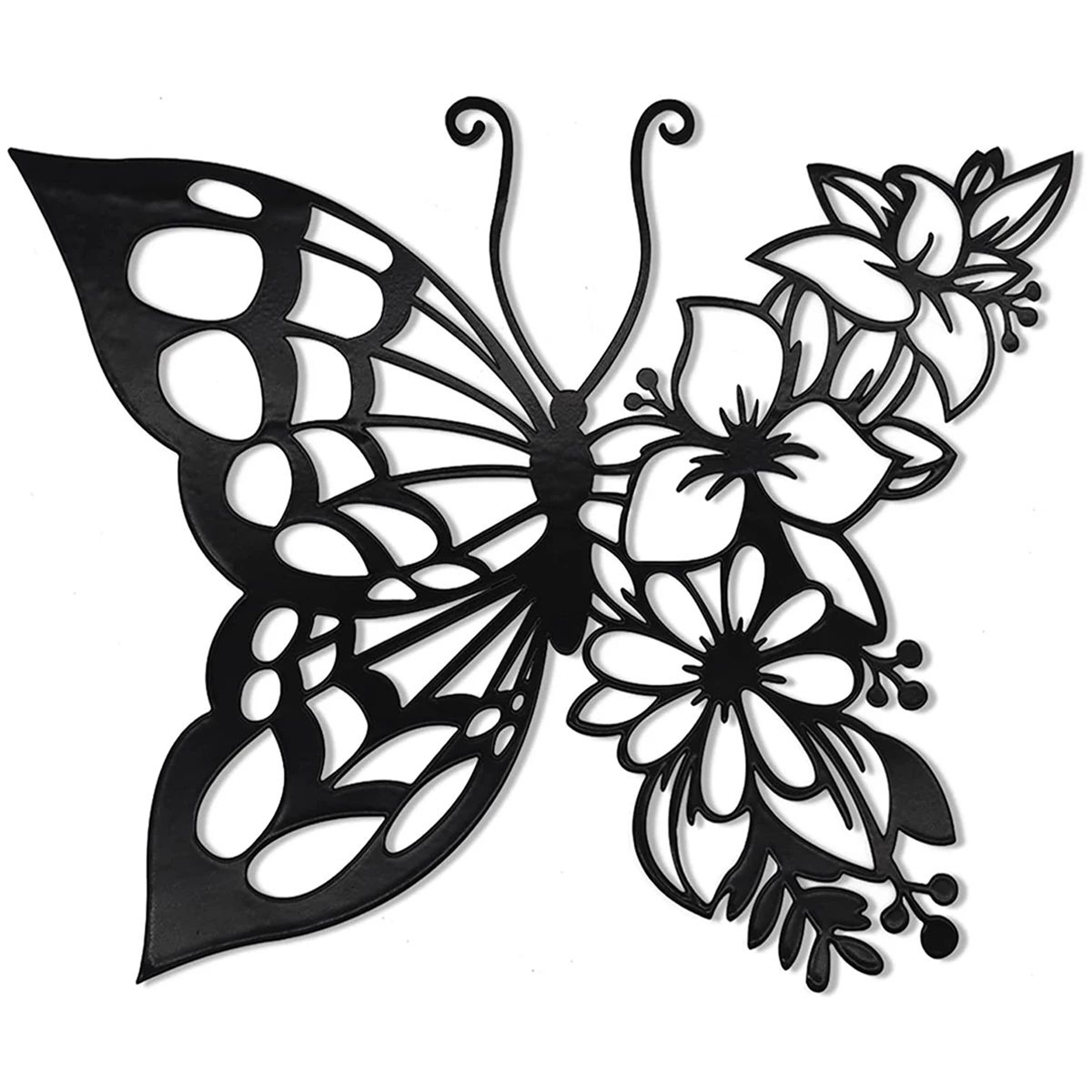 Elegant Metal Butterfly Wall Decor Modern Butterfly Wall Art For Bedroom Living Room And Home 5
