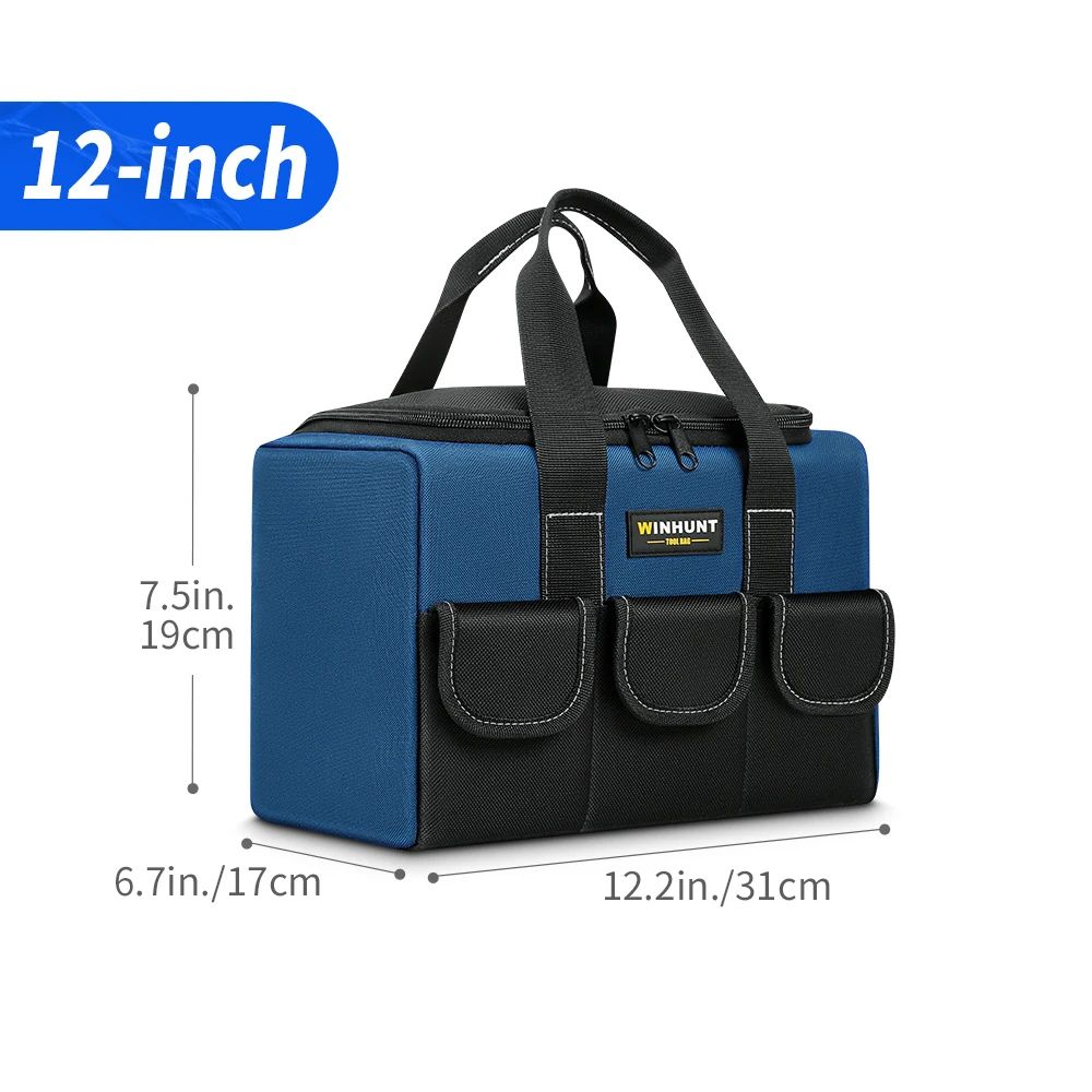 Heavy Duty Tool Bag Wide Mouth Canvas Tool Bag Large Capacity Tool Organizer For Electricians 6