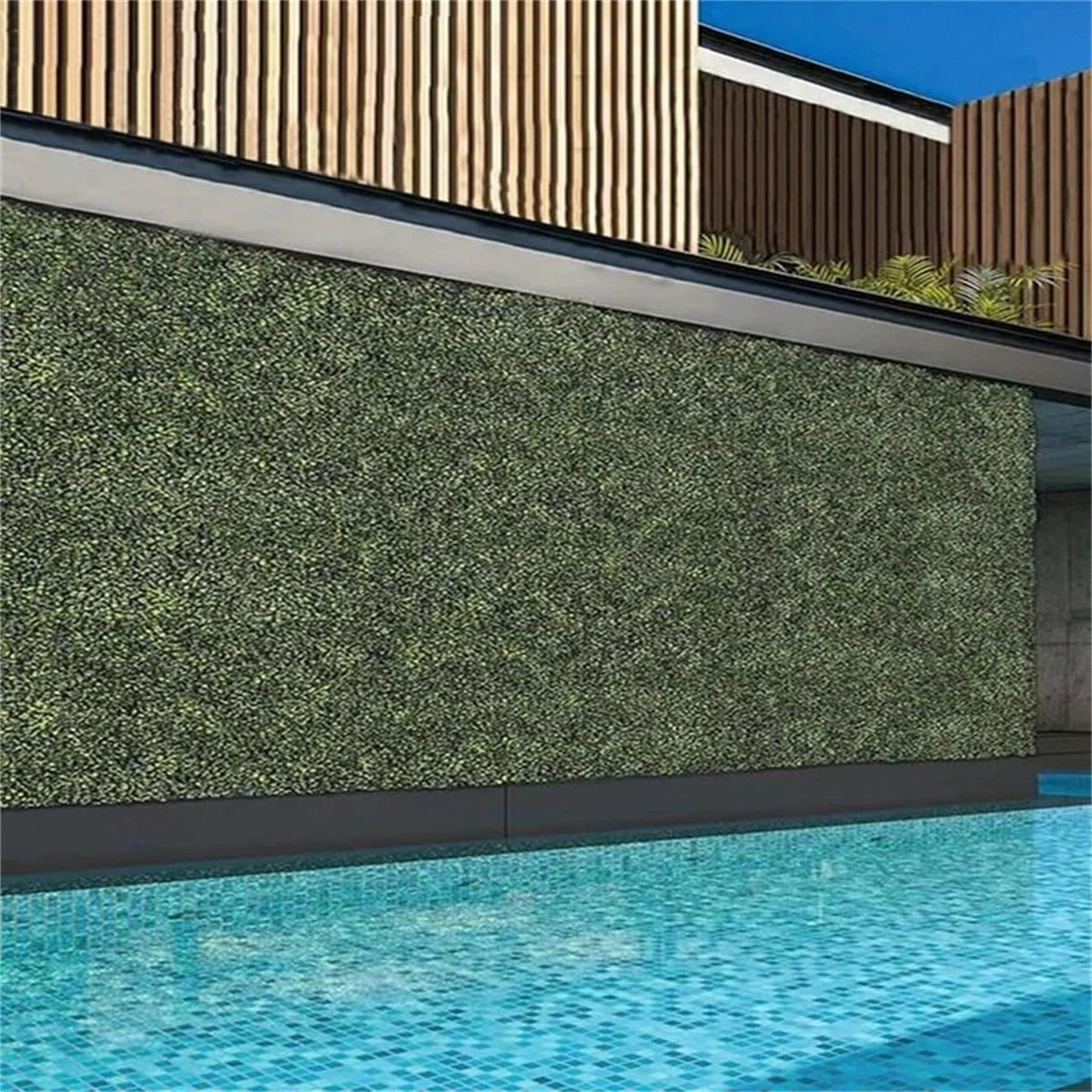 Artificial Grass Wall Panel UV Resistant Privacy Fence Greenery Decor 2