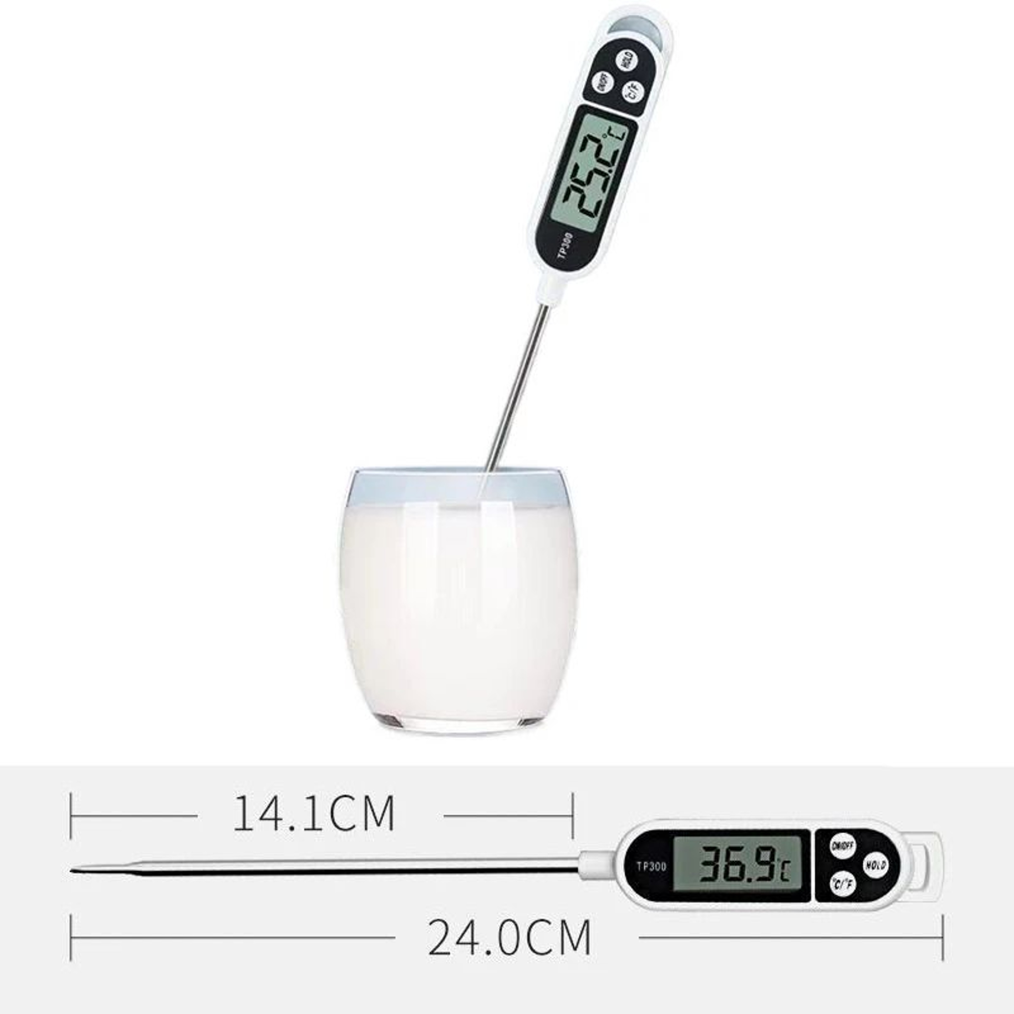 TP300 Digital Meat Thermometer with LCD Display Instant Read Food Thermometer for Cooking and BBQ – view 7