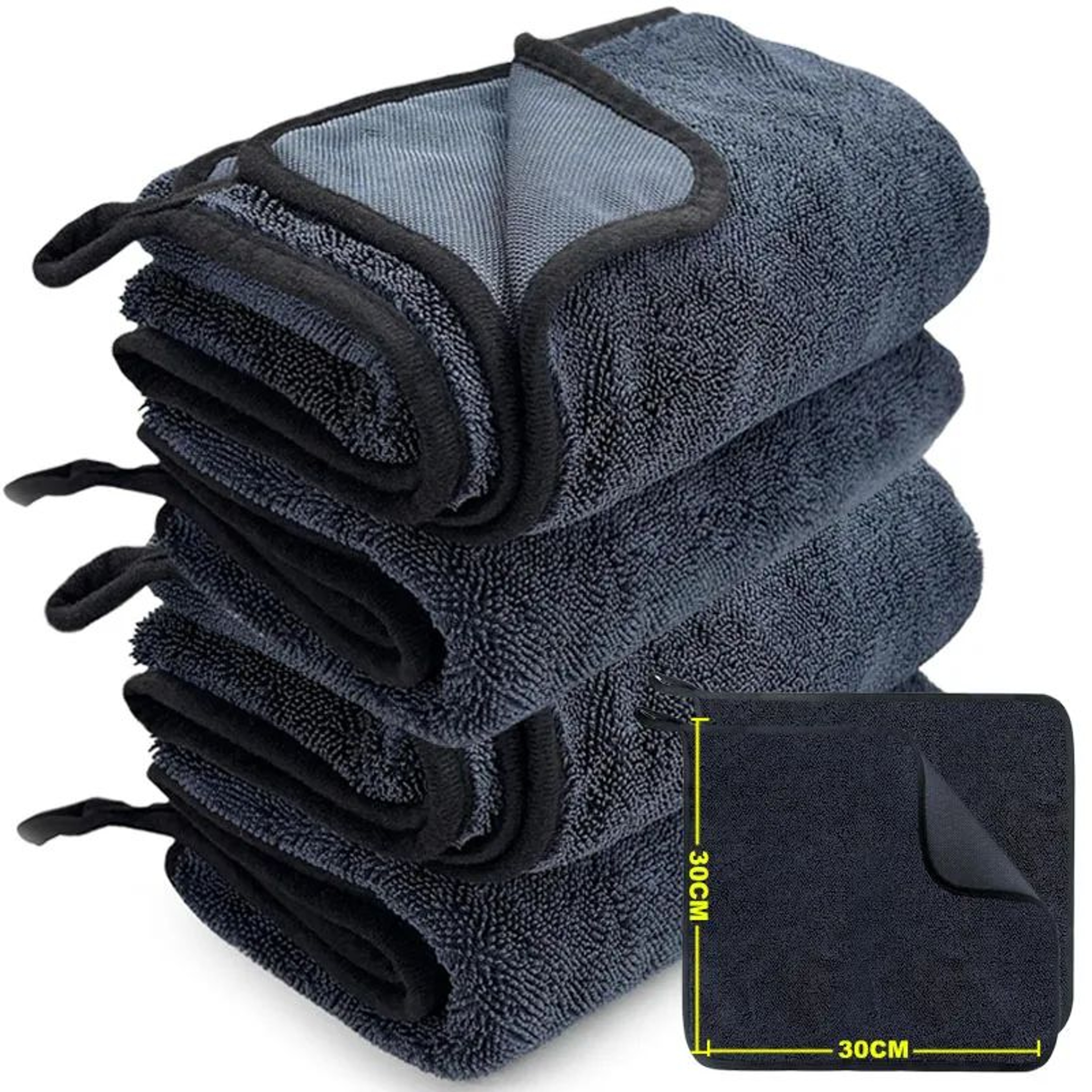 1200GSM Microfiber Car Drying Towel Double Sided Car Detailing Cloth Super Absorbent 6