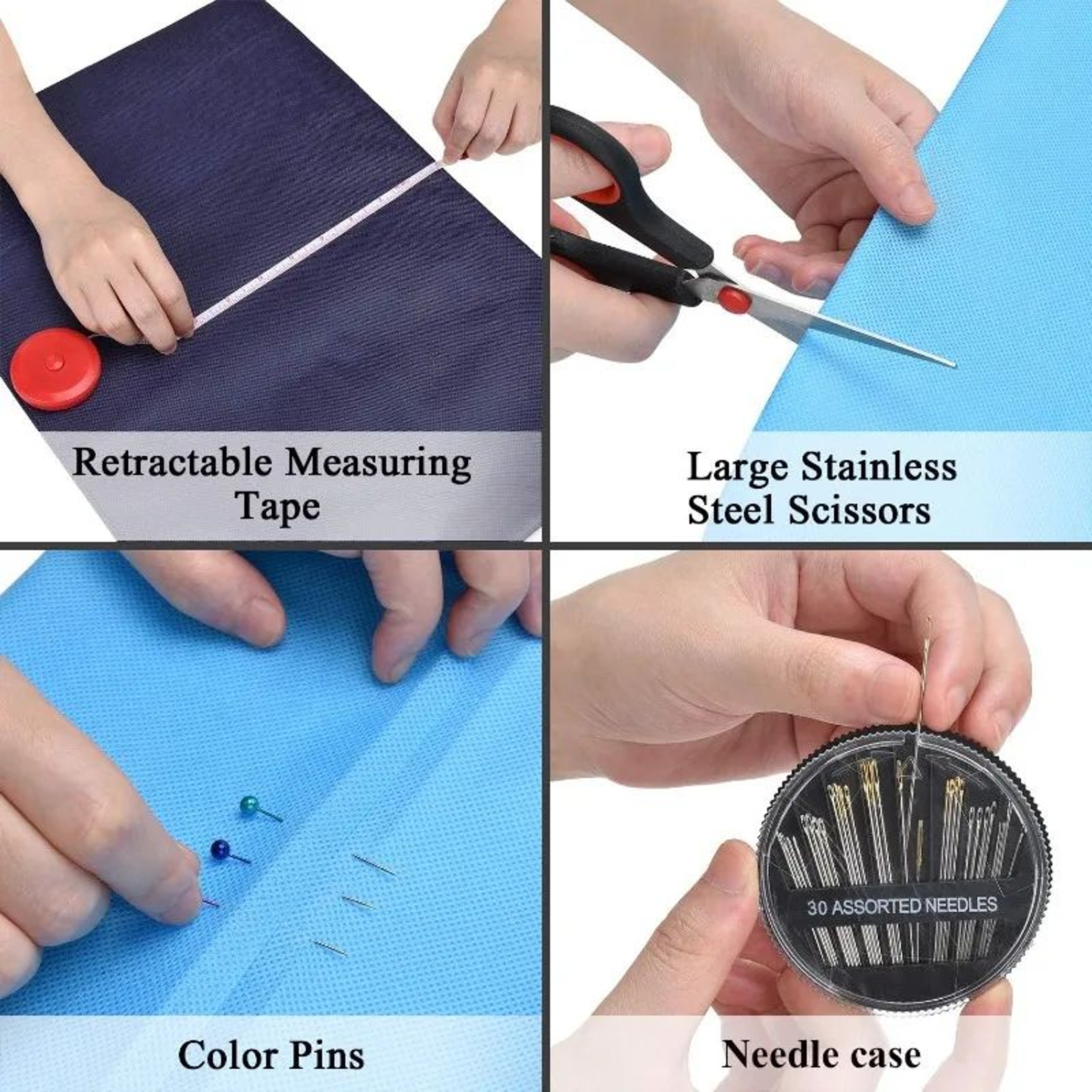 Portable Sewing Kit With Sewing Supplies And Travel Case For Home Repairs And DIY Crafts 3