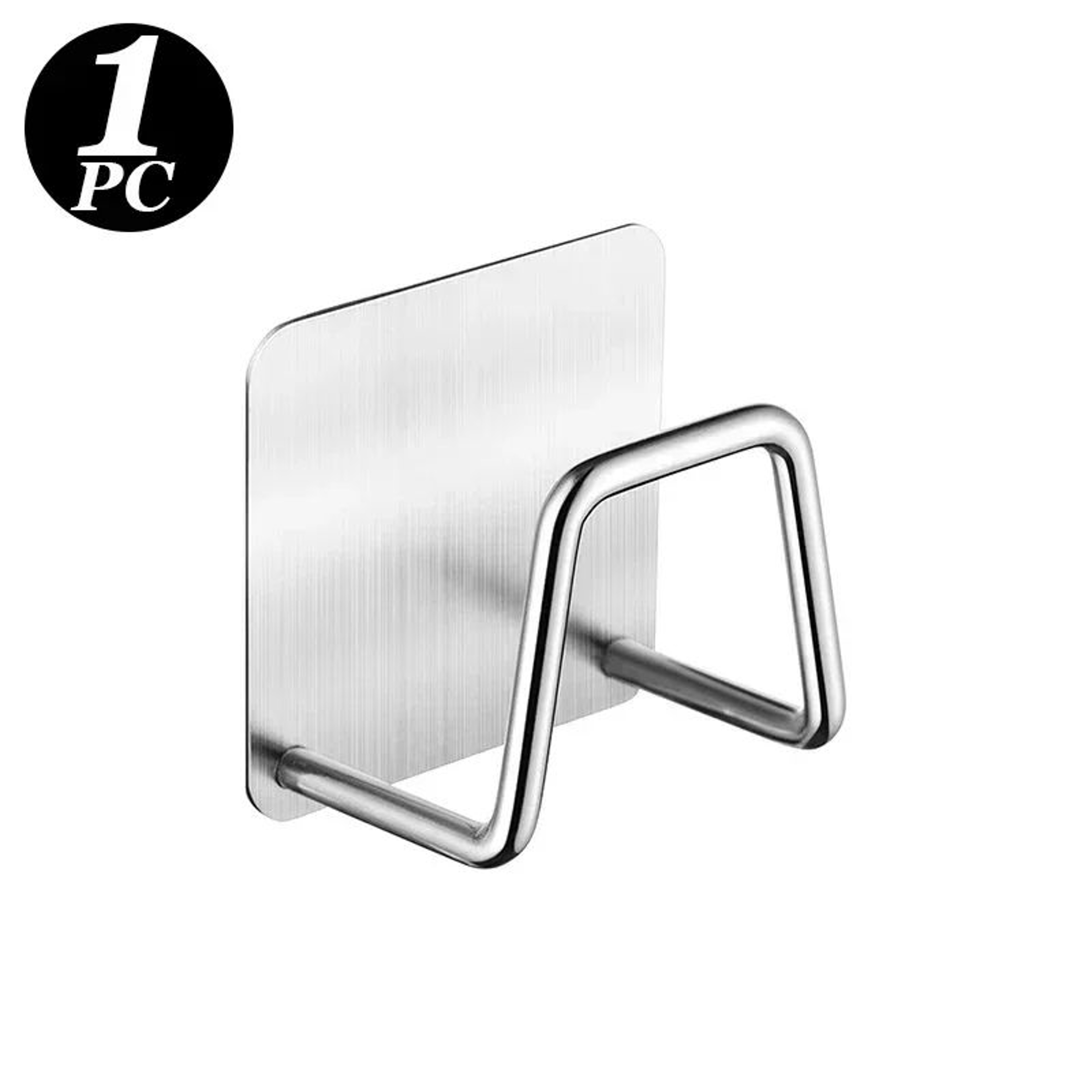 Rustproof Stainless Steel Sink Sponge Holder Self Adhesive Kitchen Organizer Rack 6
