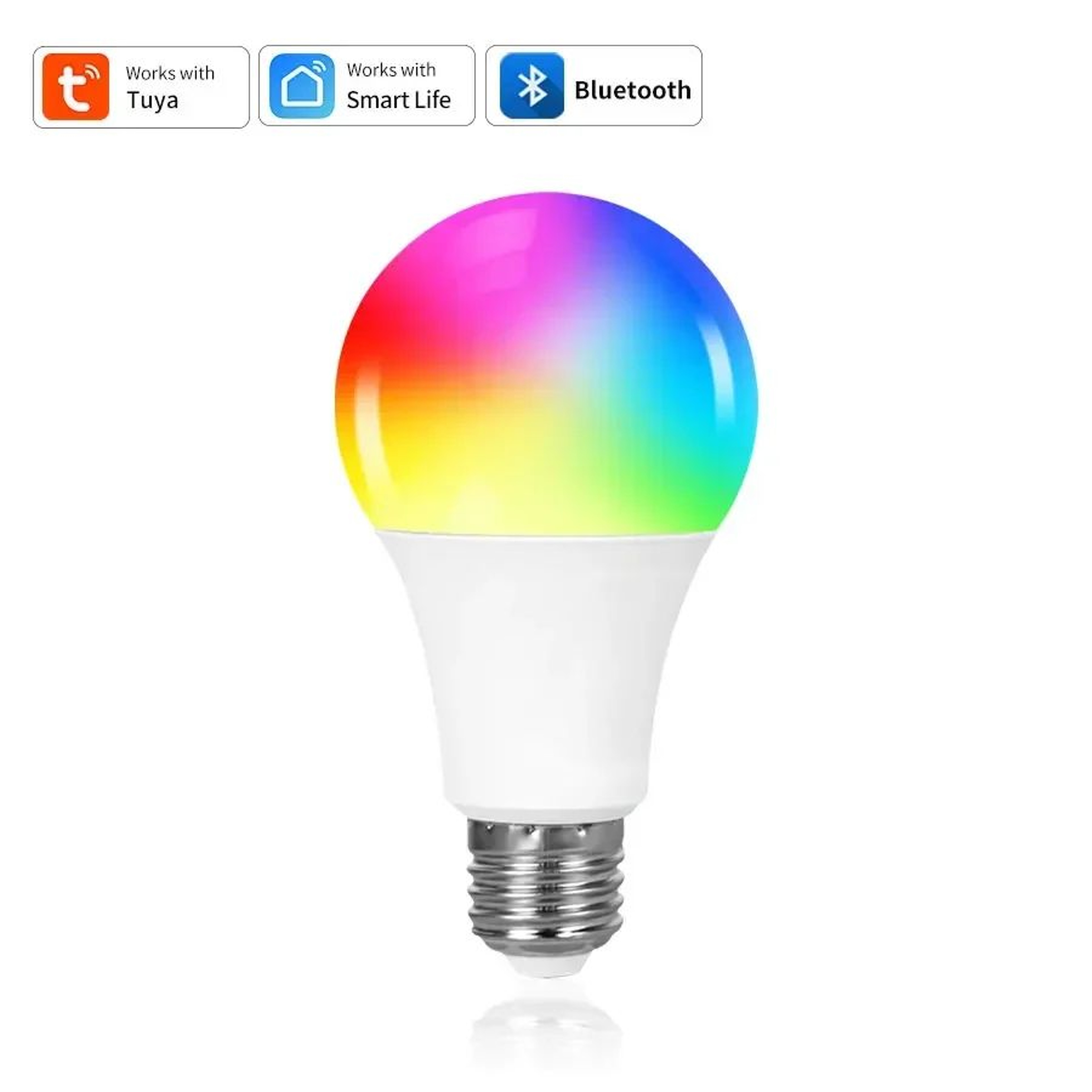 Smart LED Bulb E27 Bluetooth Light Bulb With Tuya Smart Life App Remote Control 6