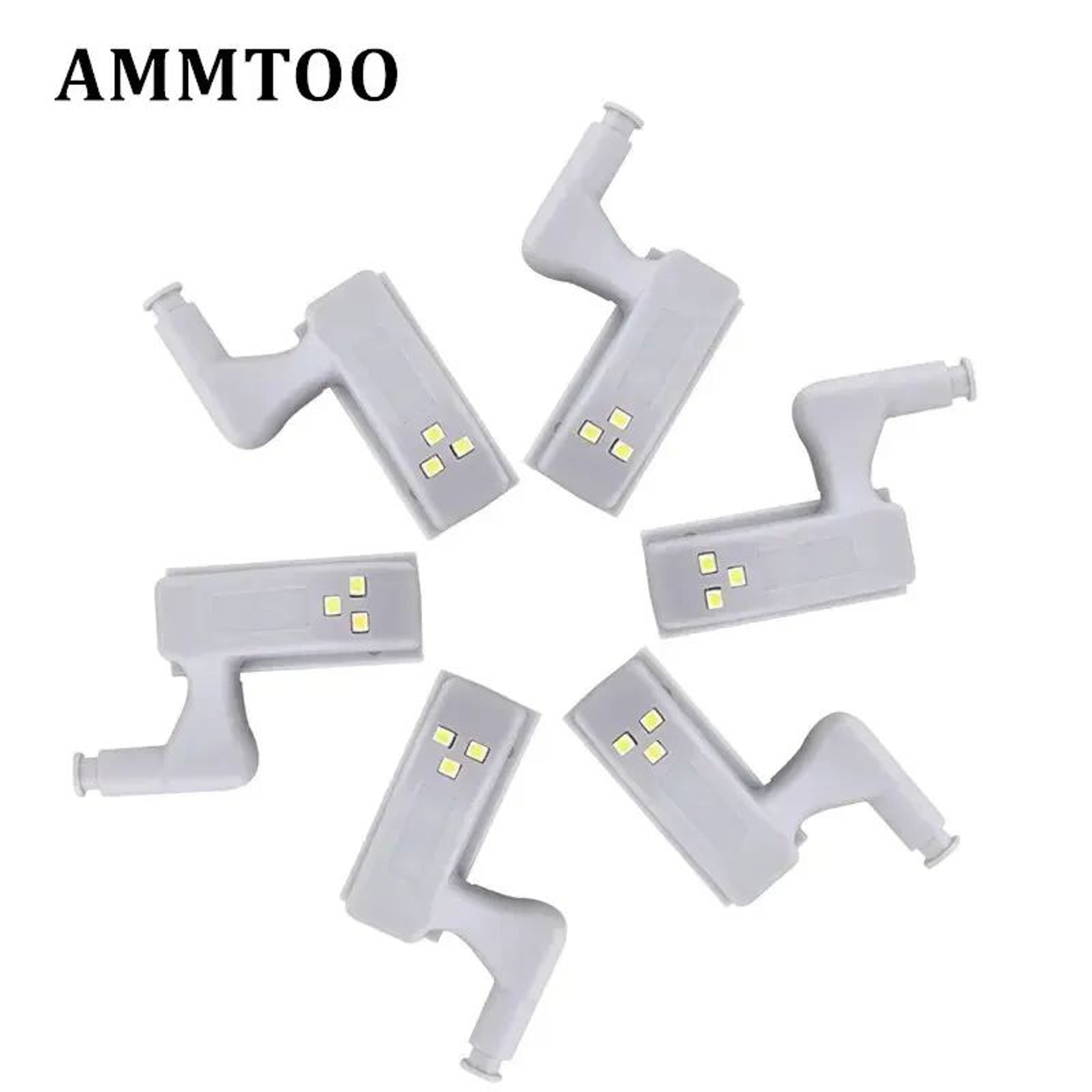 Smart LED Cabinet Light 8 Piece Cabinet Hinge Light Set For Wardrobes Closets And Kitchen Cabinets 0