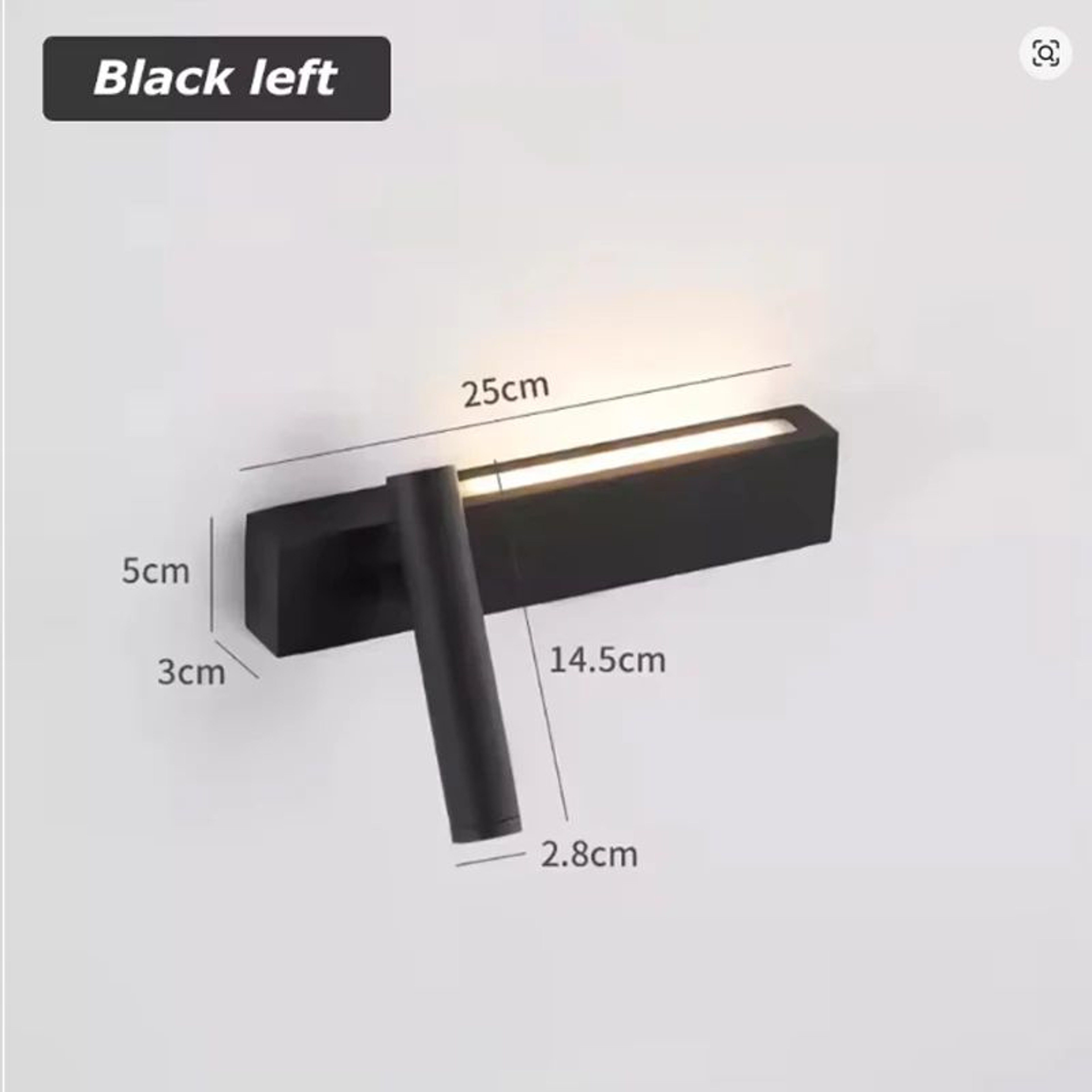 Modern LED Wall Light Rotating Bedside Wall Lamp With Switch For Bedroom Hallway And Living Room 5