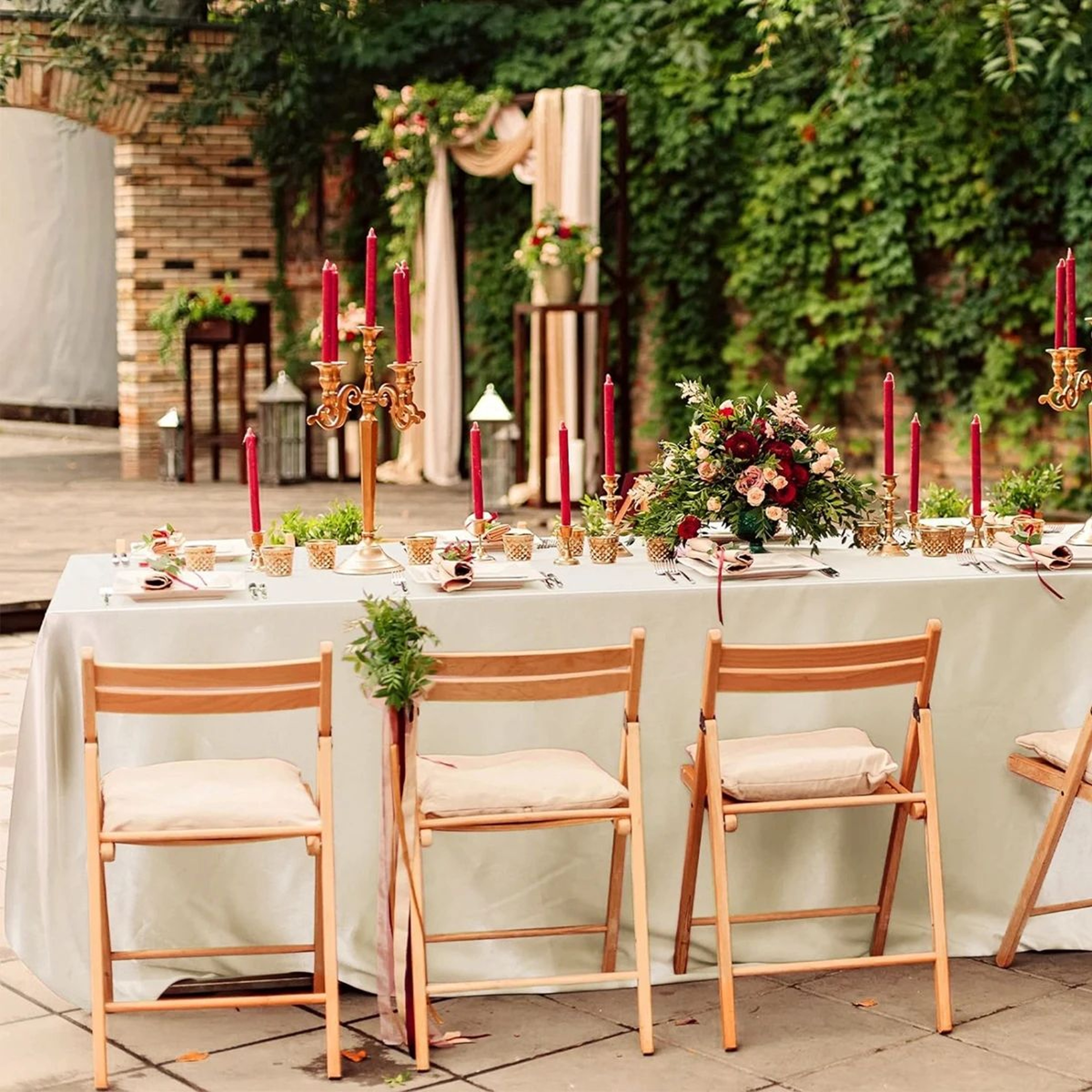 Elegant Satin Tablecloth Rectangle Wedding Tablecloth For Parties Banquets And Dining Tables 4