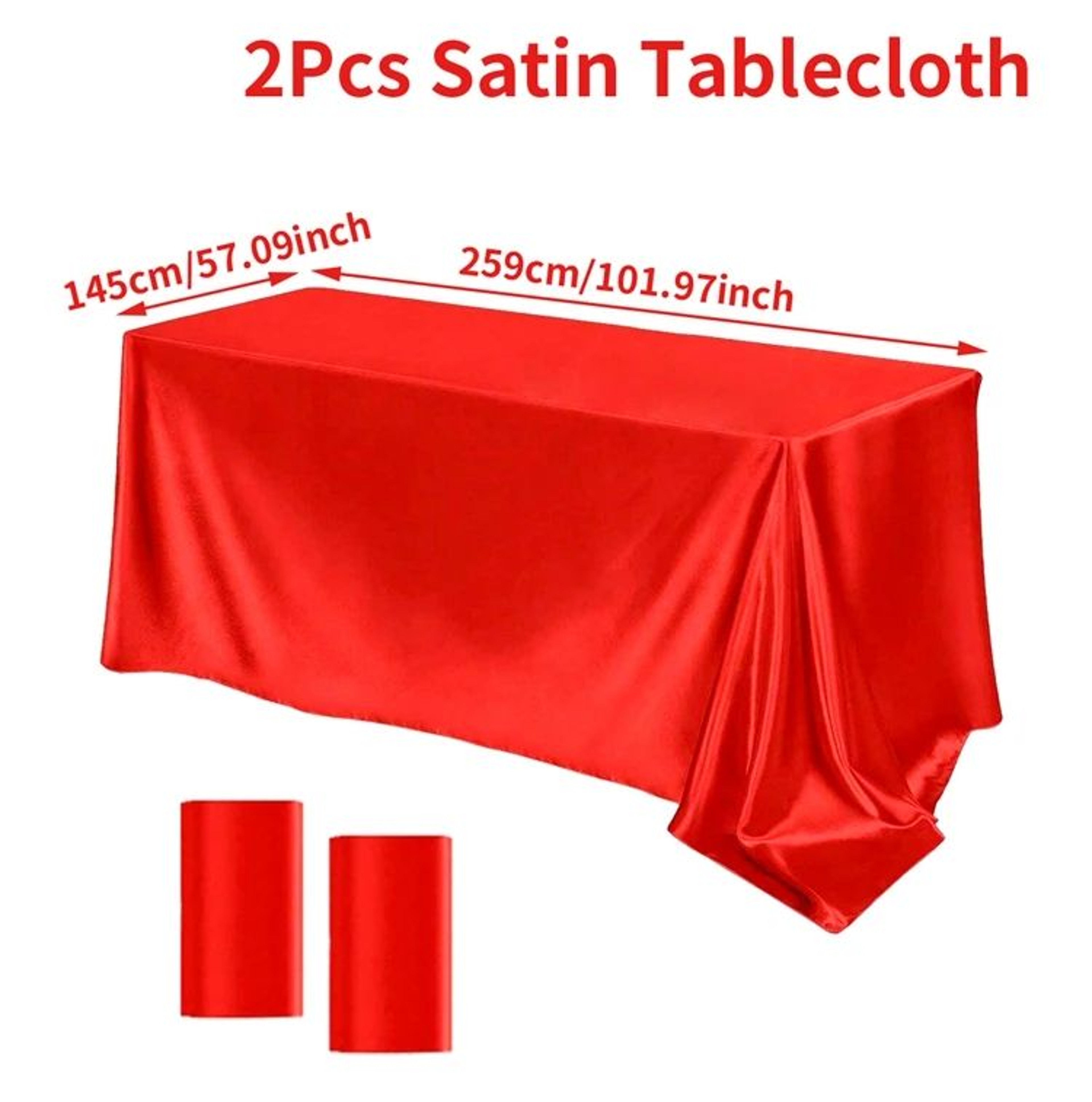 Elegant Satin Tablecloth Rectangle Wedding Tablecloth For Parties Banquets And Dining Tables 8