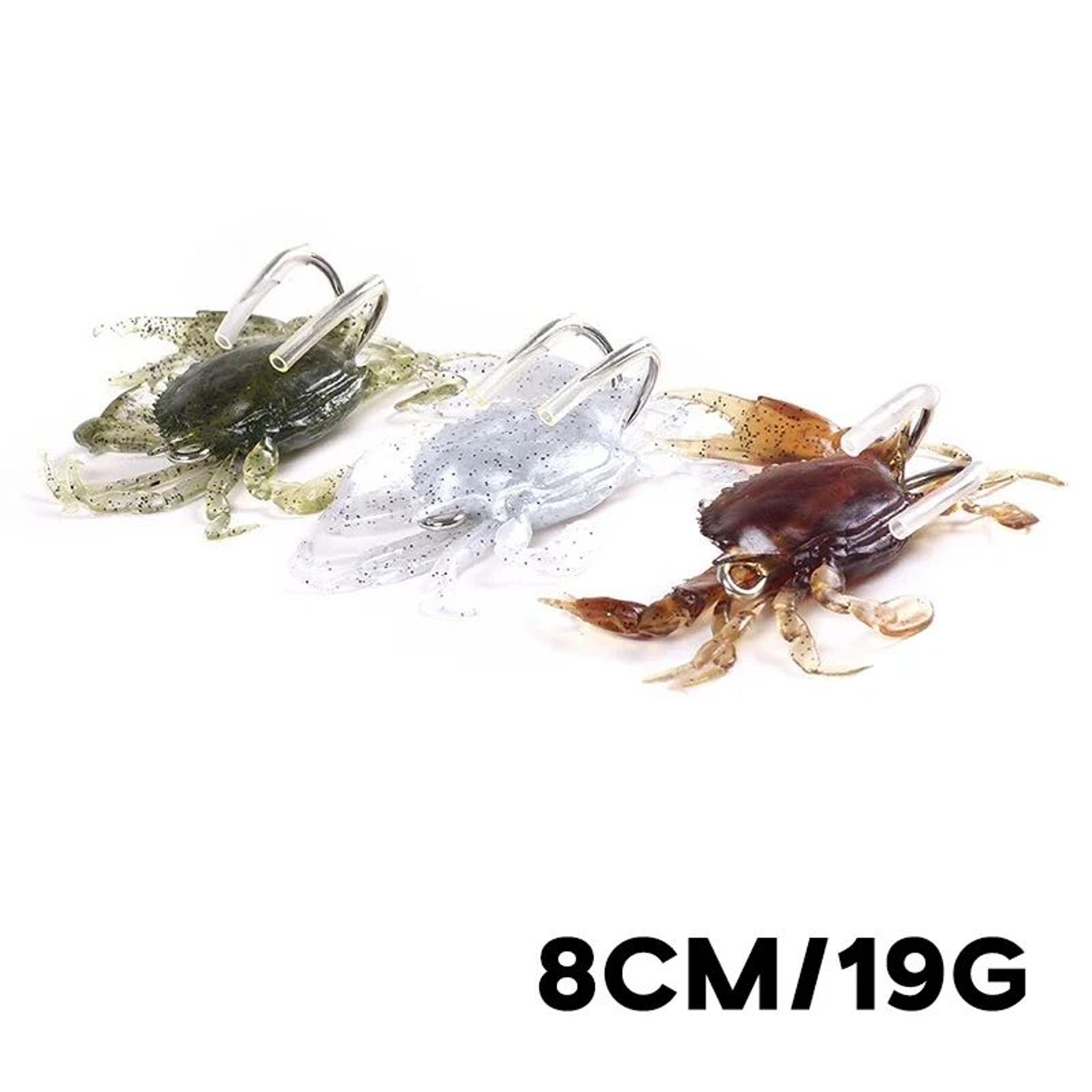 8 Inch Bionic Crab Fishing Lure 19g Soft Fishing Bait With Sharp Hook For Freshwater And Saltwater 0