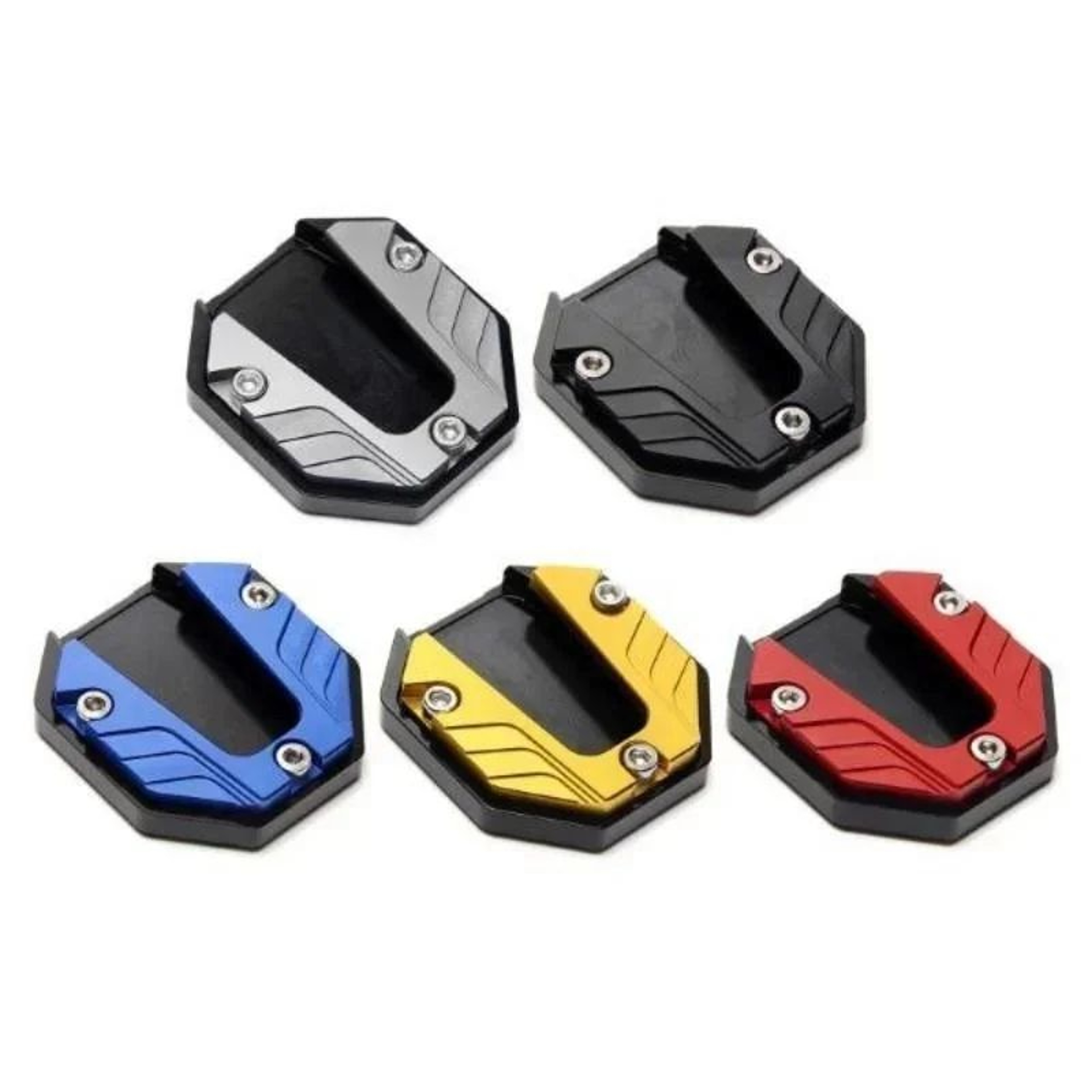 RideGuard Universal Motorcycle Kickstand Pad Wide Side Stand Extender For Motorcycles And Scooters 4
