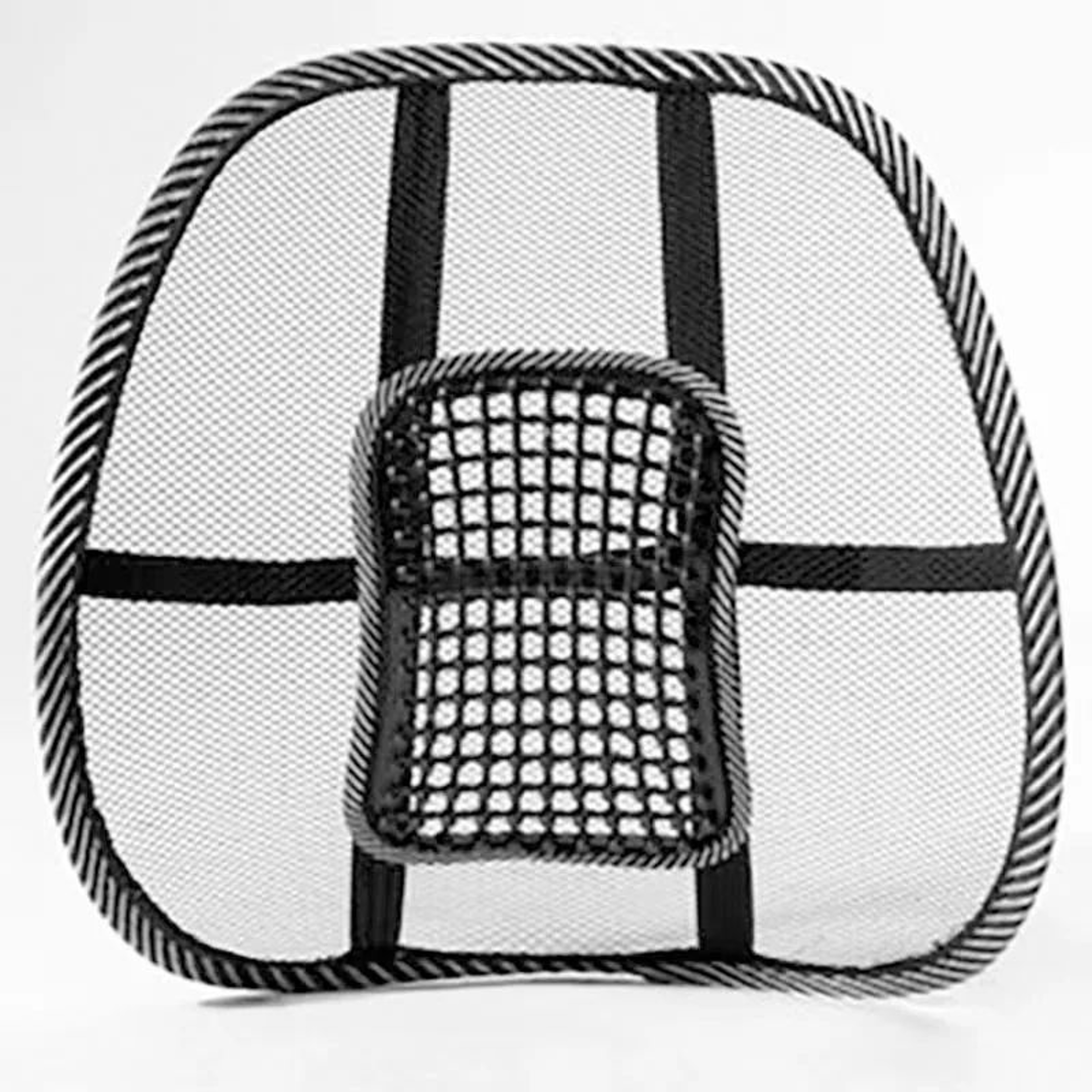 Breathable Car Lumbar Support Mesh Backrest Cushion For Comfortable Driving Seat Back Support 6