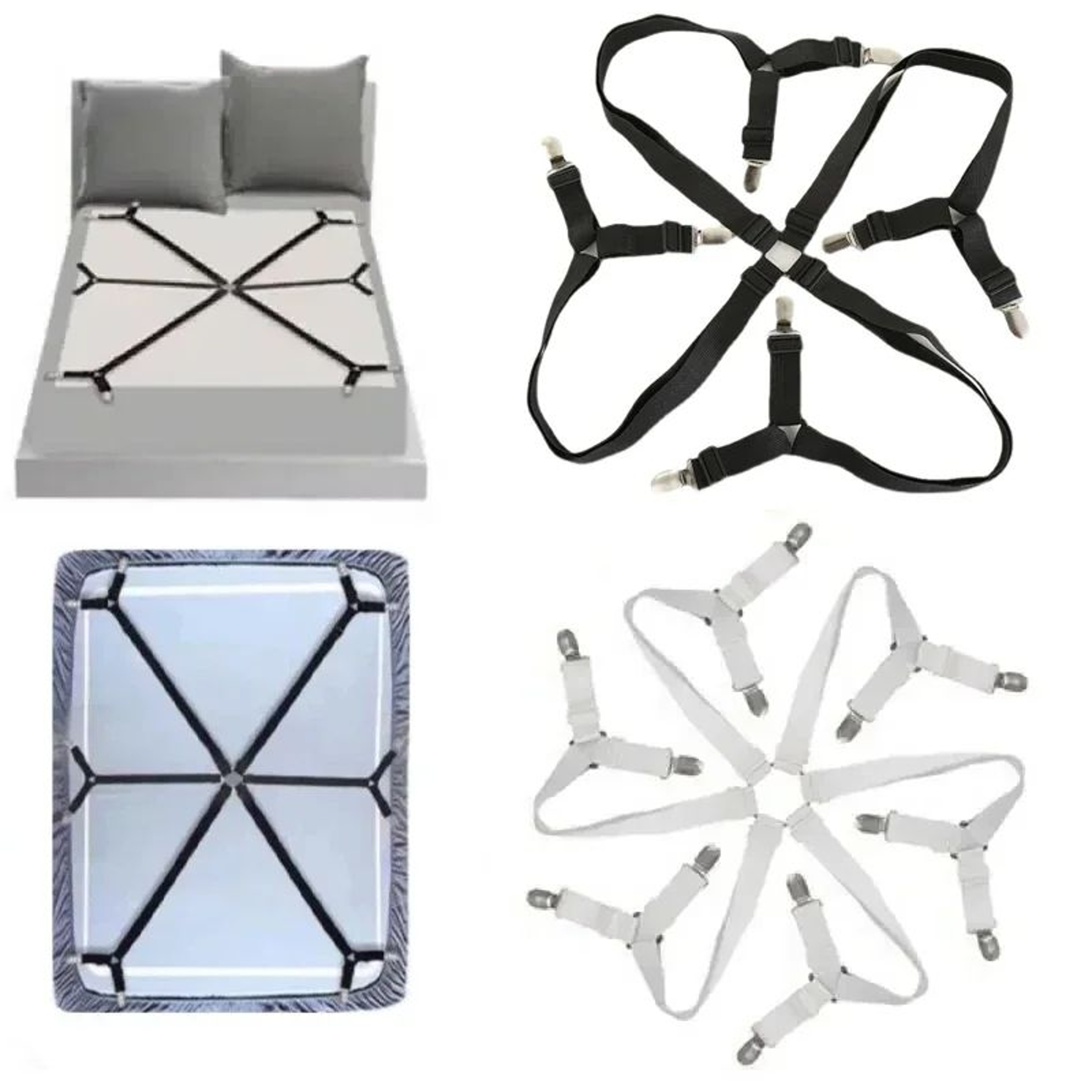Non Slip Bed Sheet Holder Adjustable Sheet Fasteners For Mattress Sofa And Tablecloth 0