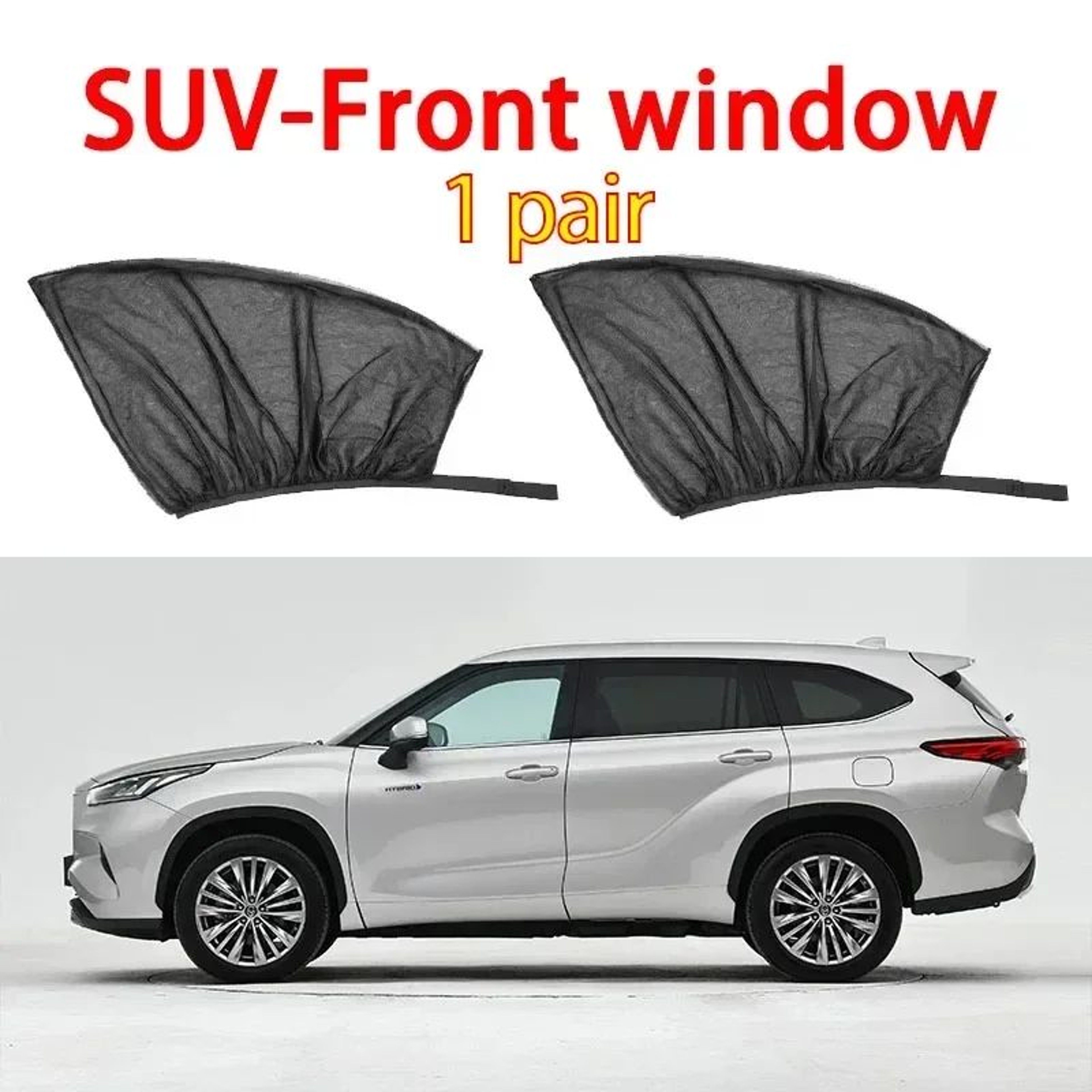 Universal Car Window Sun Shade Mesh Screen With Car Mosquito Net And Privacy Cover 7