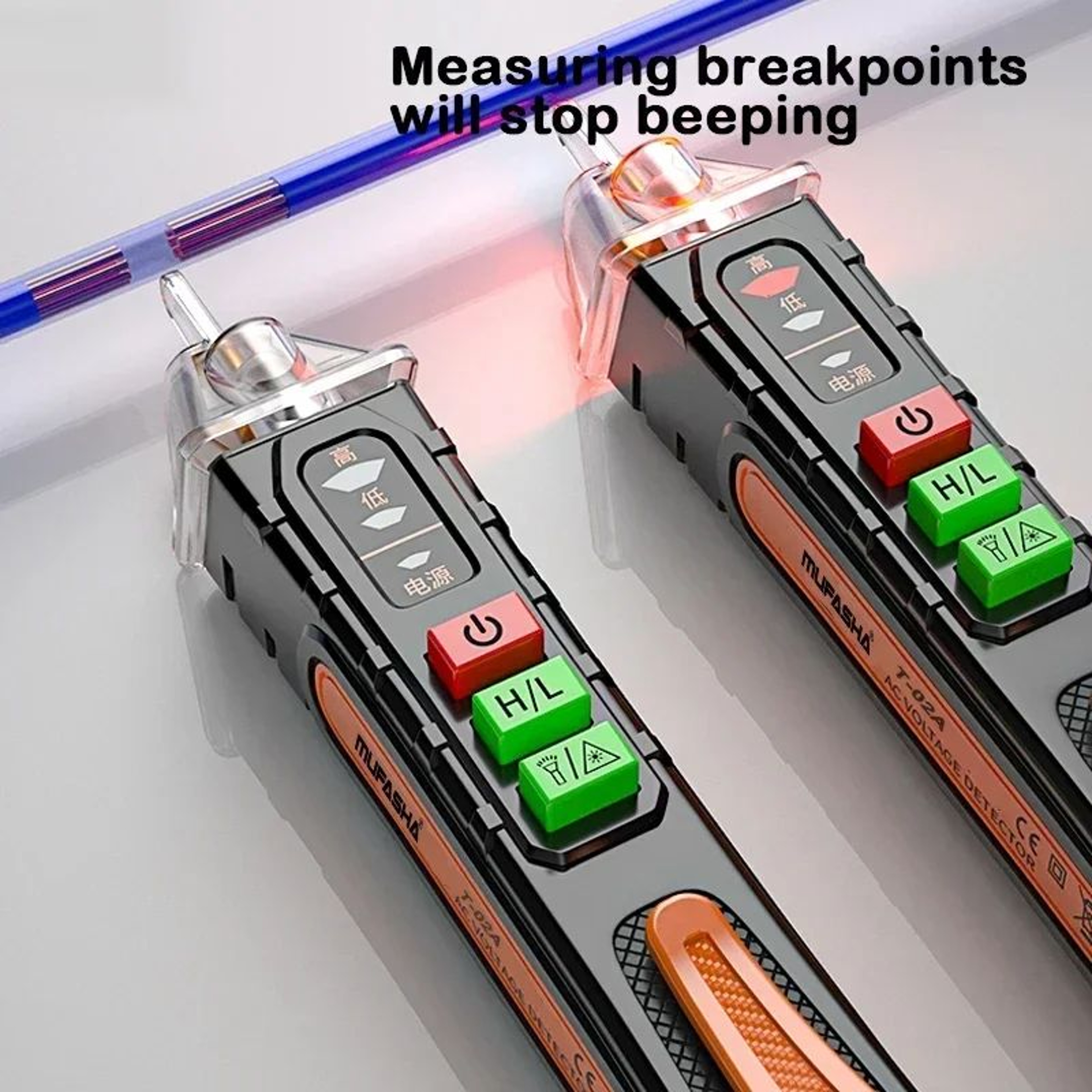 Non Contact Voltage Tester Pen 121000V AC With Flashlight Electrical Circuit Detector 4