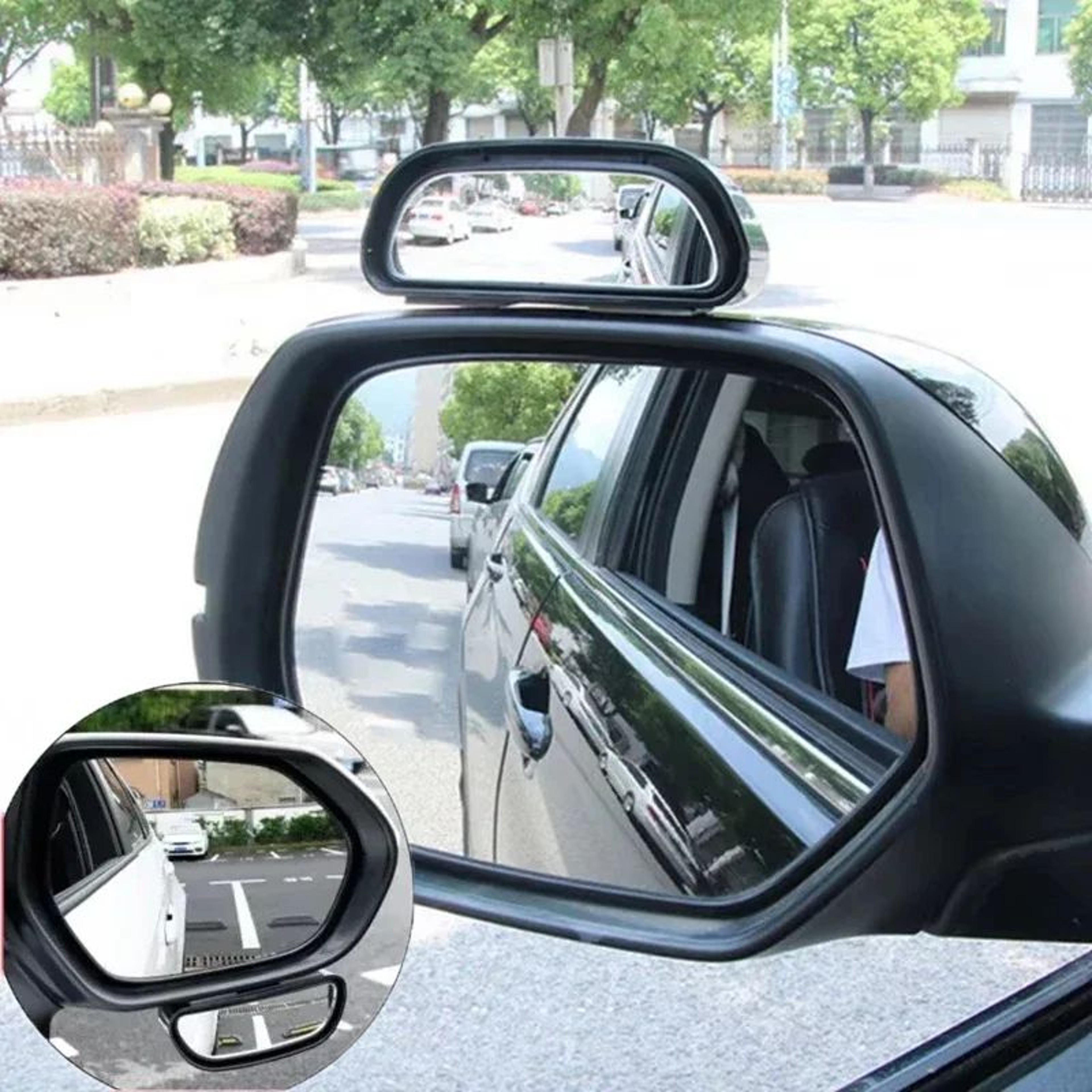 Adjustable Blind Spot Mirror Wide Angle Car Side Mirror Convex Rearview Mirror For Safer Driving 0