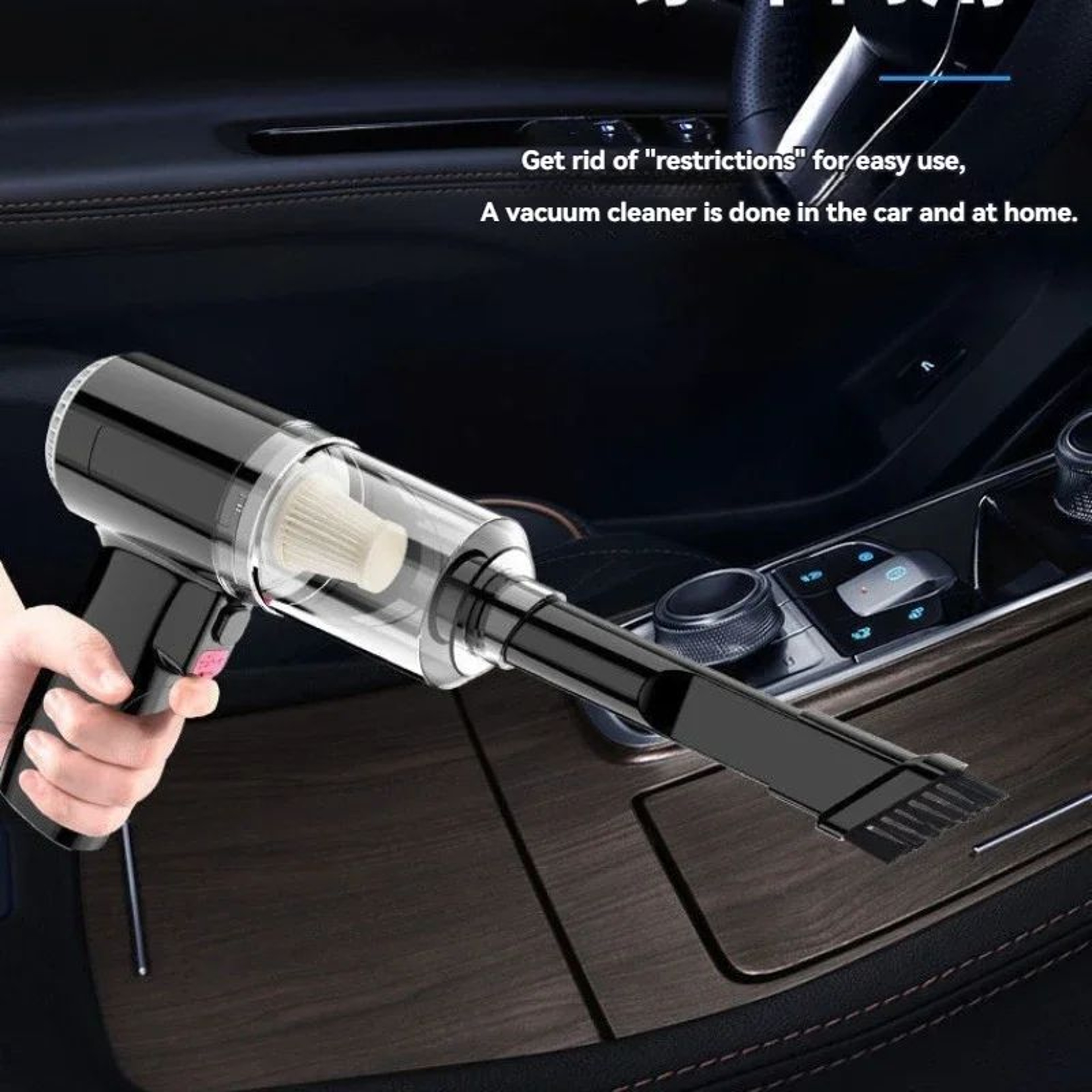 Portable 12000Pa Cordless Car Vacuum Cleaner Wireless Handheld Mini Vacuum 2
